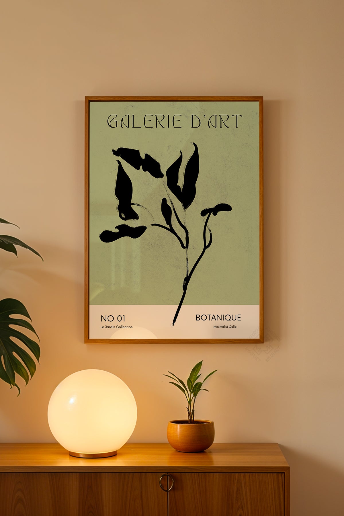 Bohemian Serisi Ahşap Çerçeveli Poster, Tablo No:46