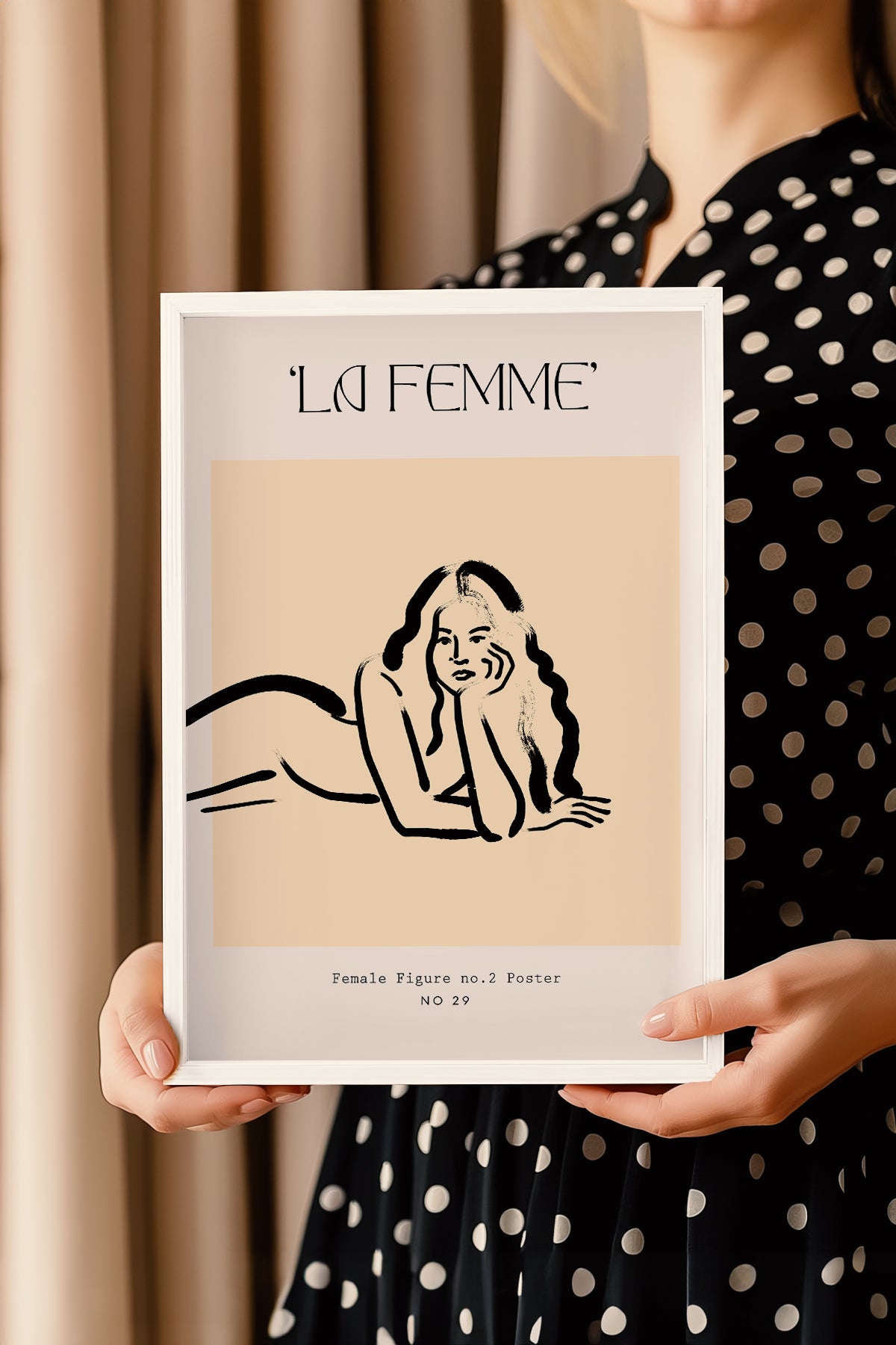 Bohemian Serisi Beyaz Çerçeveli Poster, Tablo No:82