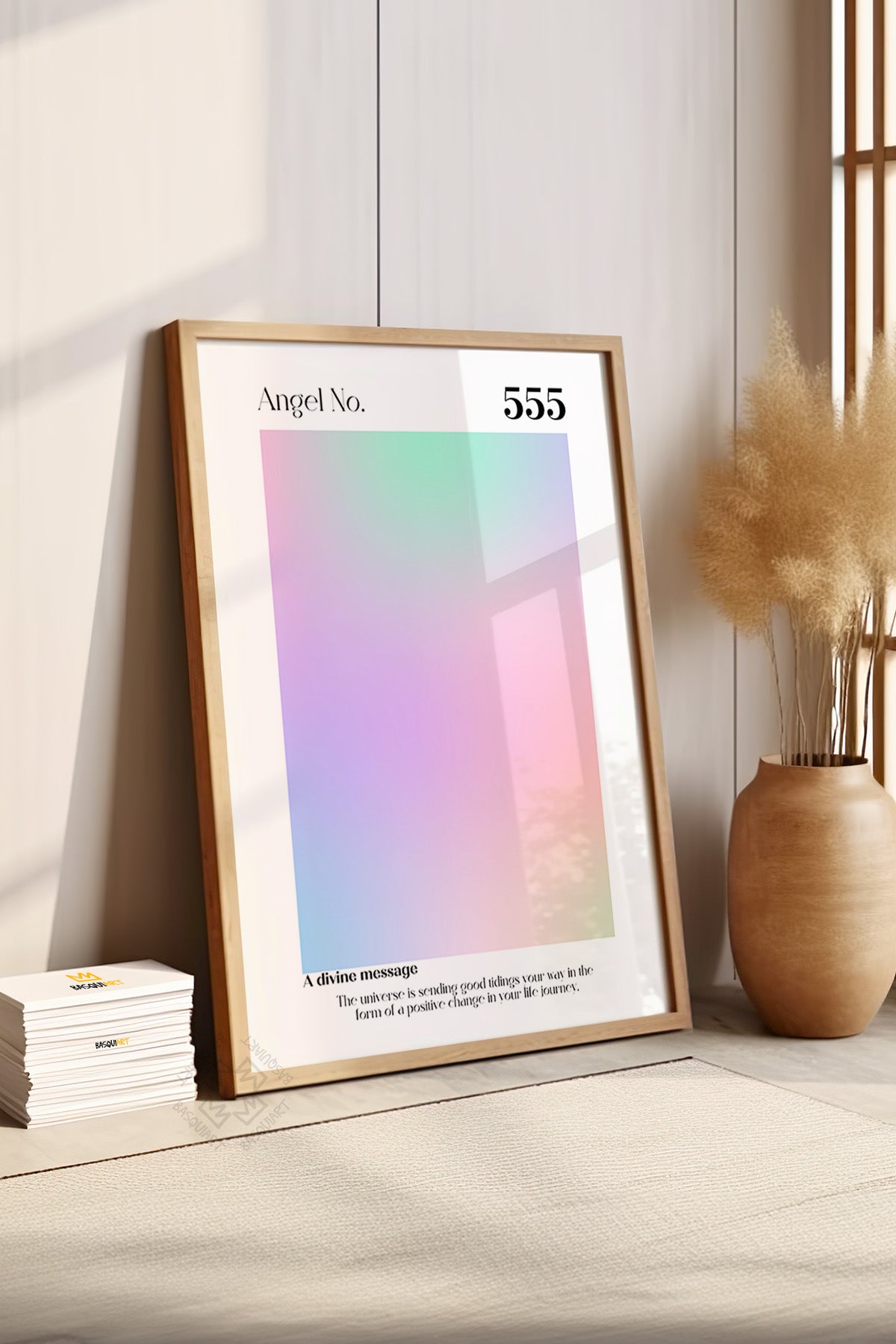 Aura Serisi Ahşap Çerçeveli Poster, Tablo No:71