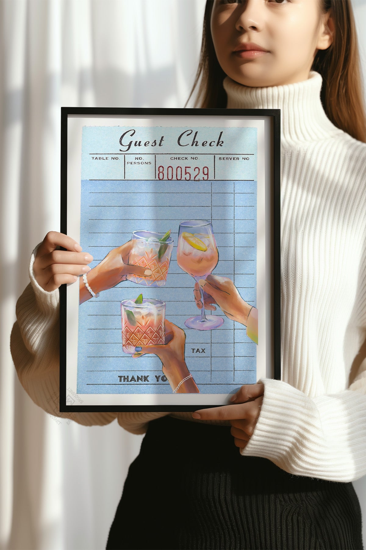 Lucky You Serisi Siyah Çerçeveli Poster, Tablo Duvar Dekoru No:32