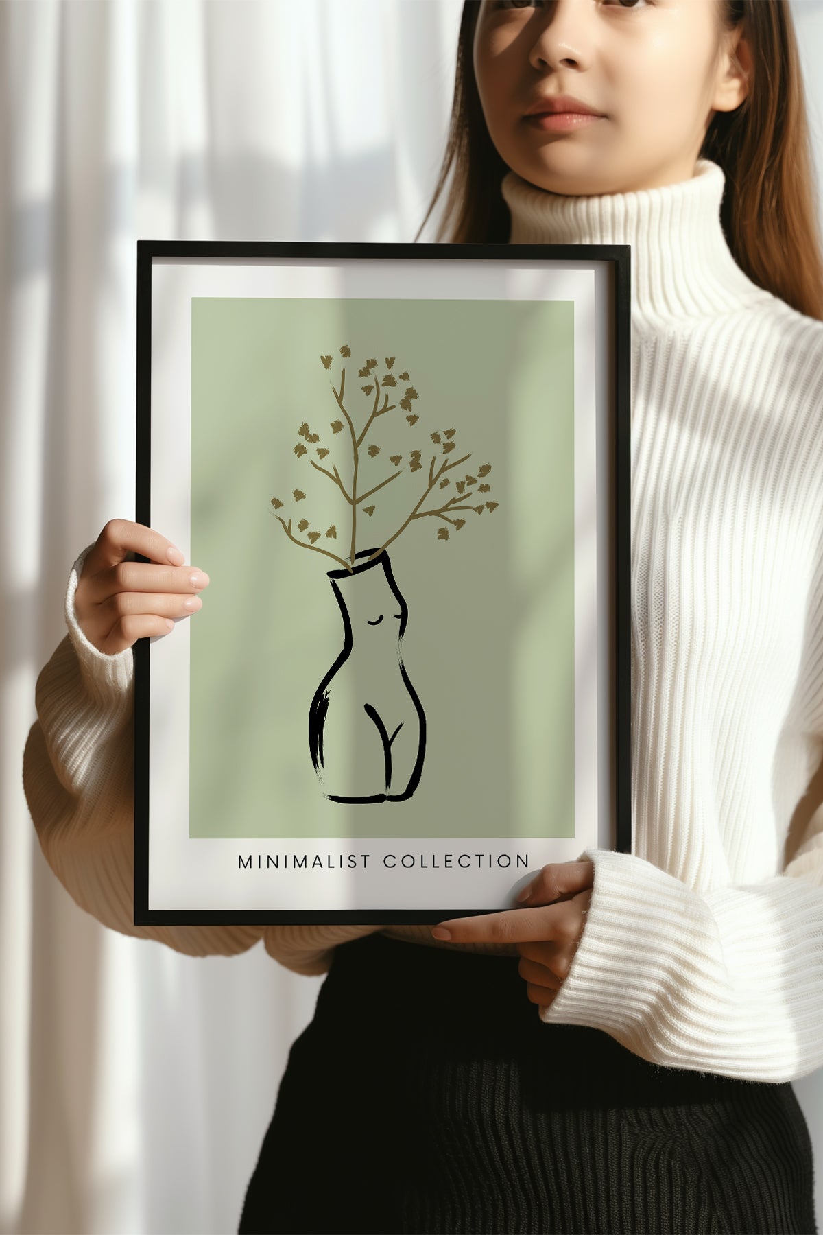 Bohemian Serisi Siyah Çerçeveli Poster, Tablo No:58