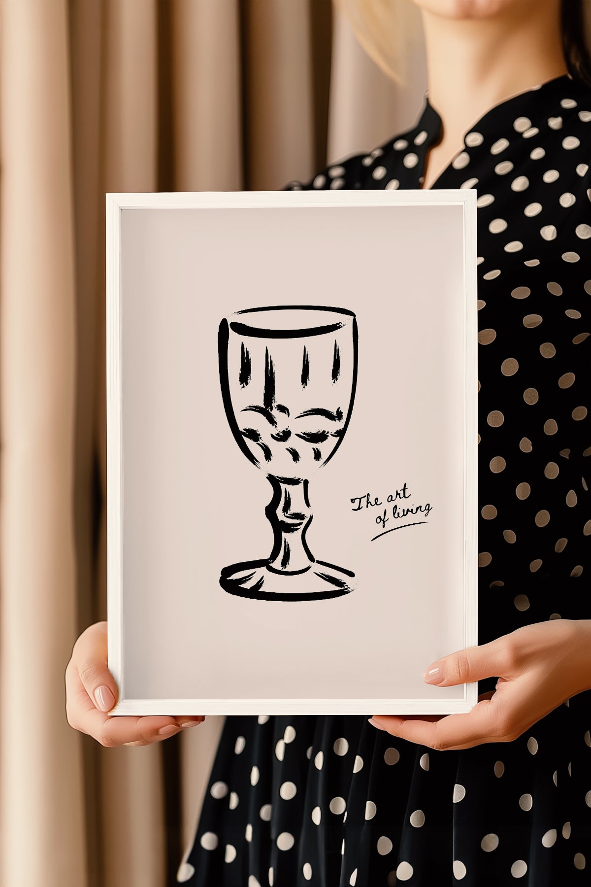 Bohemian Serisi Beyaz Çerçeveli Poster, Tablo No:73