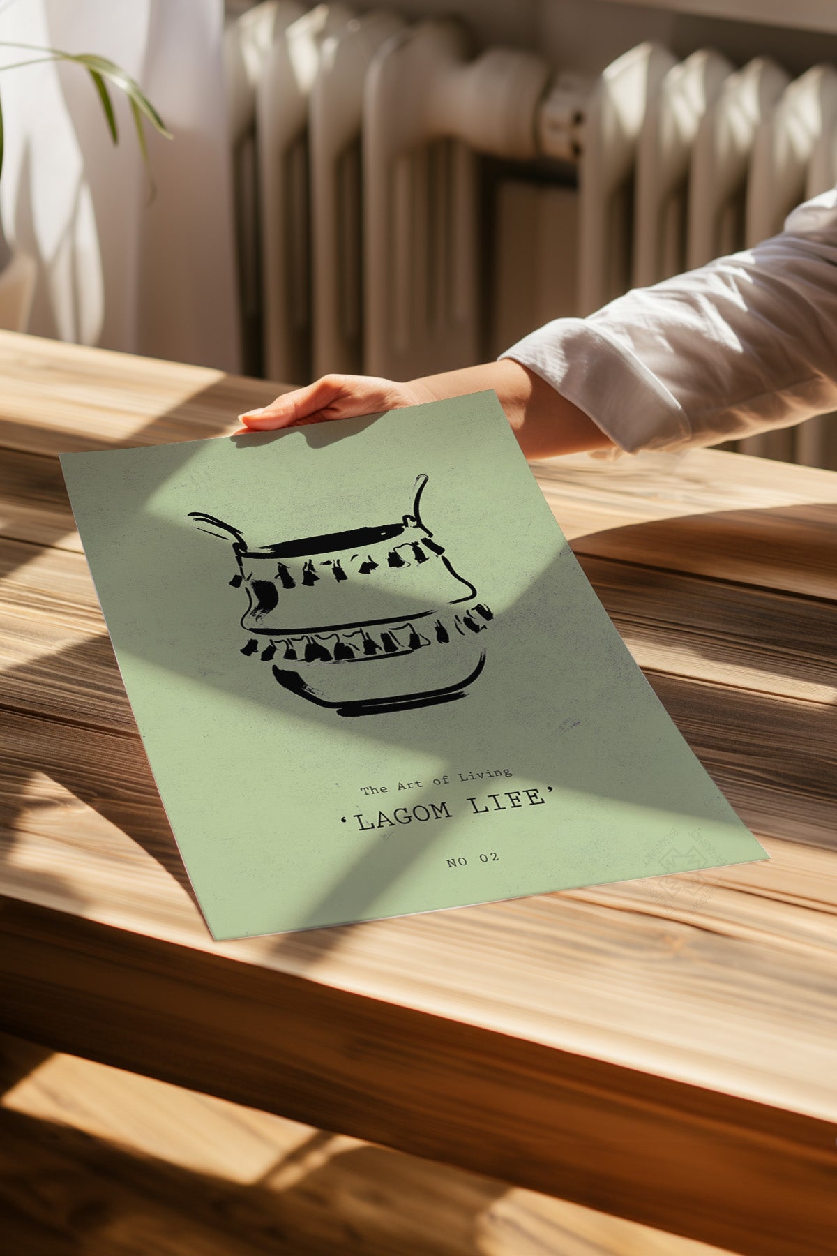 Yeşil Minimal 4'lü Poster Seti, Duvar Dekoru No:10