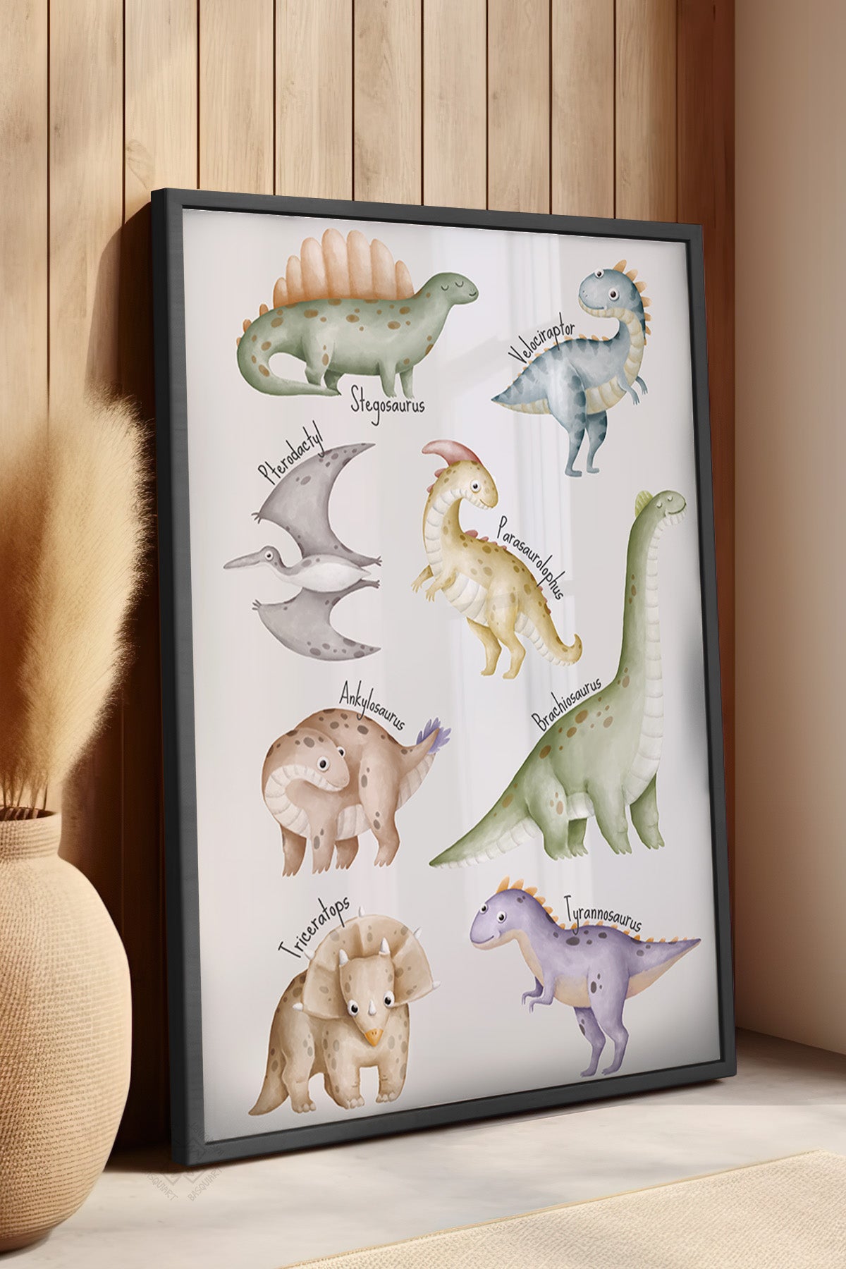 Çocuk Odası, Bebek Odası Siyah Çerçeveli Poster, Tablo No:33