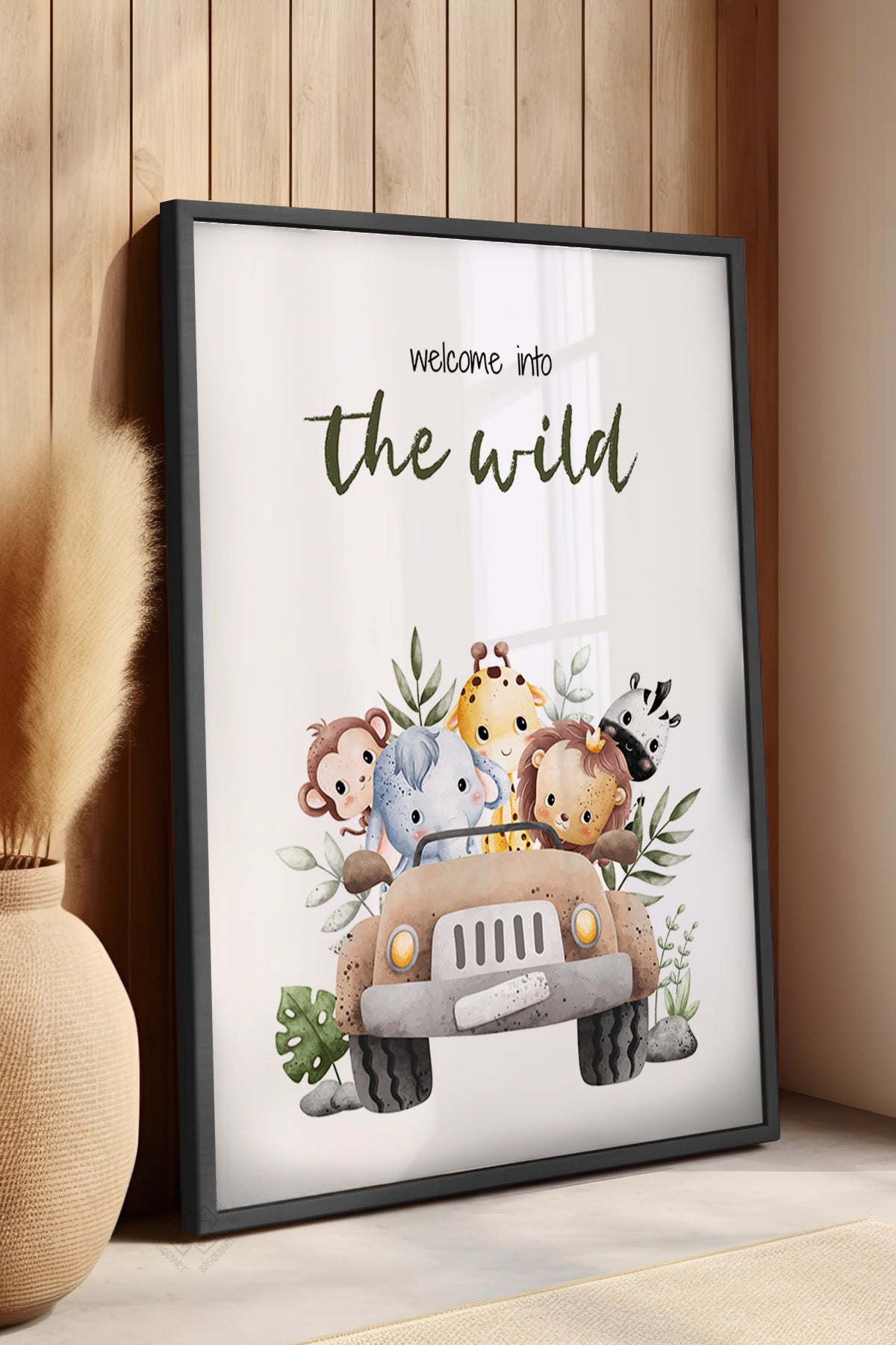 Çocuk Odası, Bebek Odası Siyah Çerçeveli Poster, Tablo No:22
