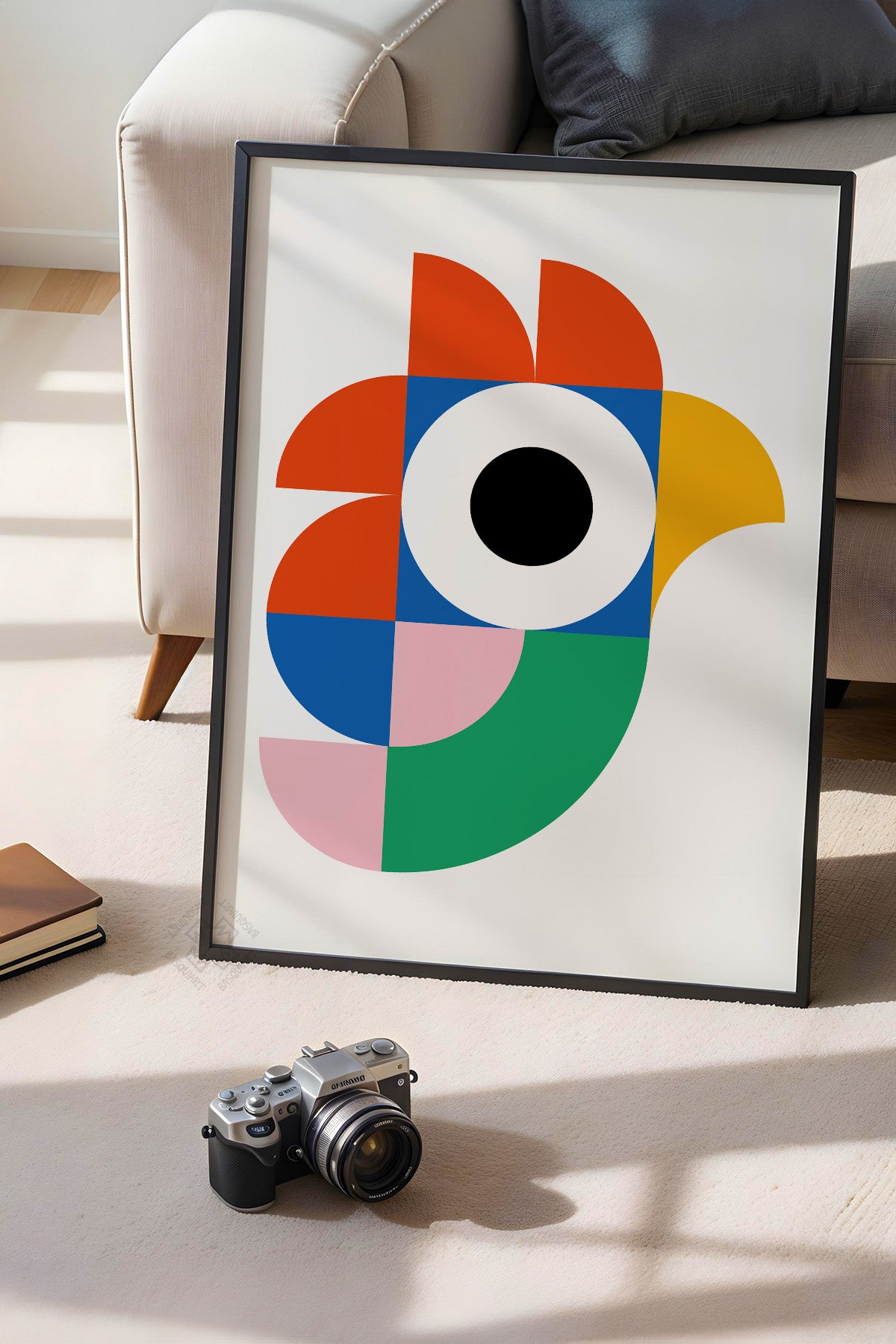 Bauhaus Serisi Siyah Çerçeveli Poster, Tablo No:10