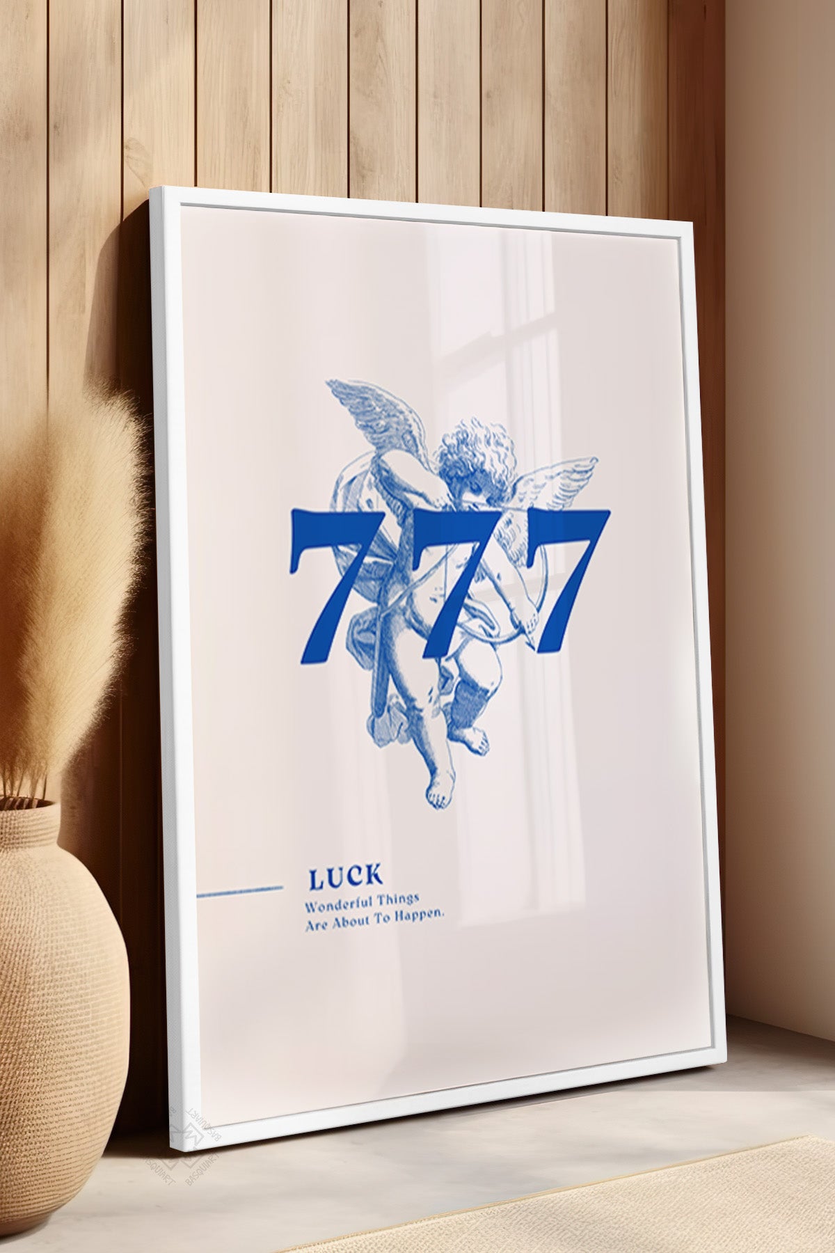 Lucky You Serisi Beyaz Çerçeveli Poster, Tablo Duvar Dekoru No:27