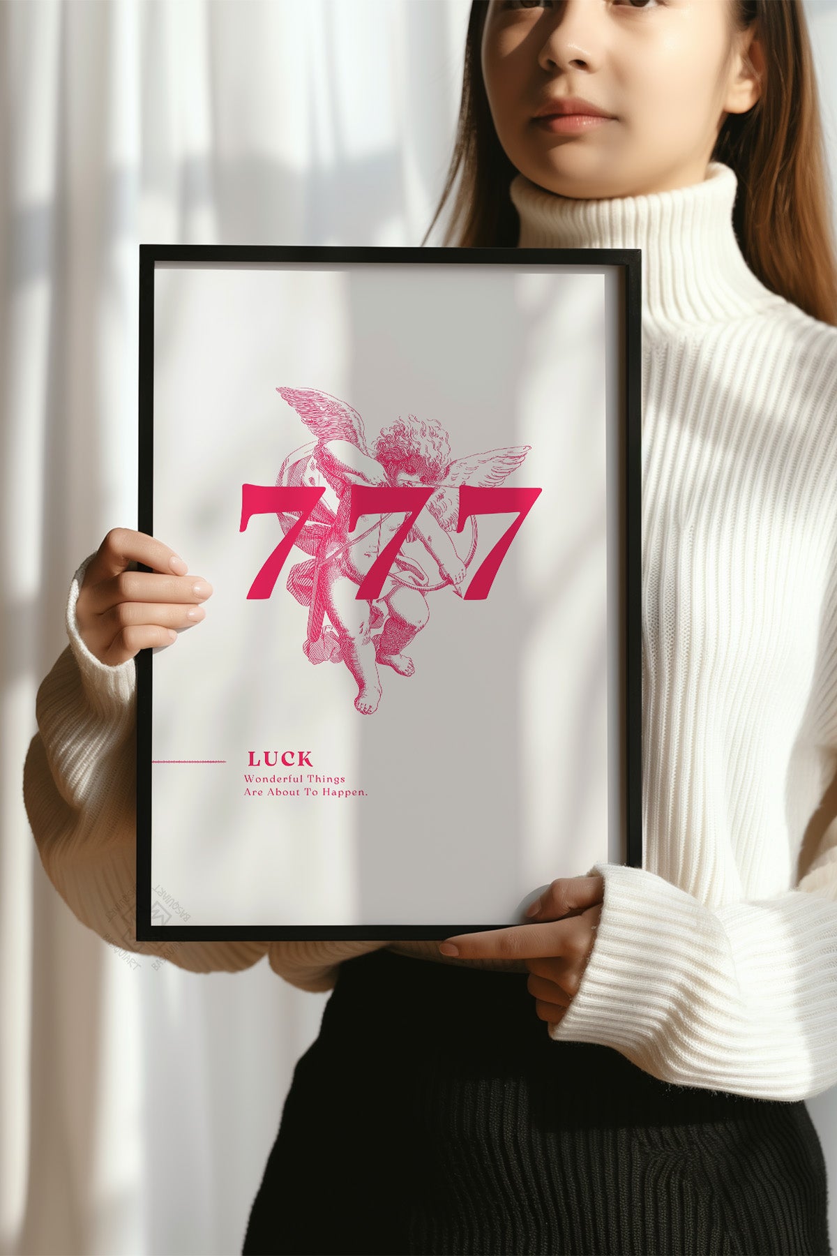 Lucky You Serisi Siyah Çerçeveli Poster, Tablo Duvar Dekoru No:87