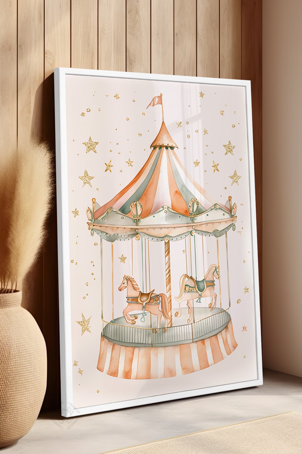 Çocuk Odası, Bebek Odası Beyaz Çerçeveli Poster, Tablo No:50