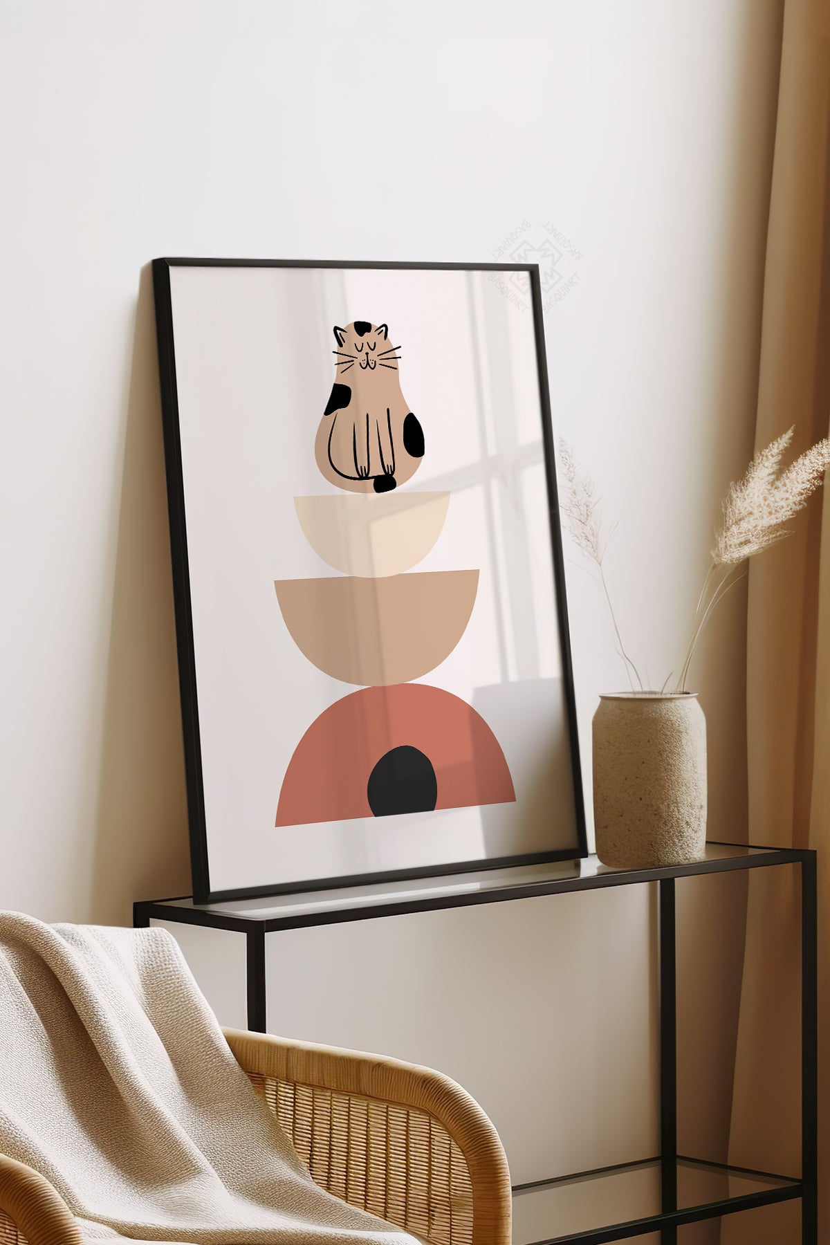 Bohemian Serisi Siyah Çerçeveli Poster, Tablo No:19