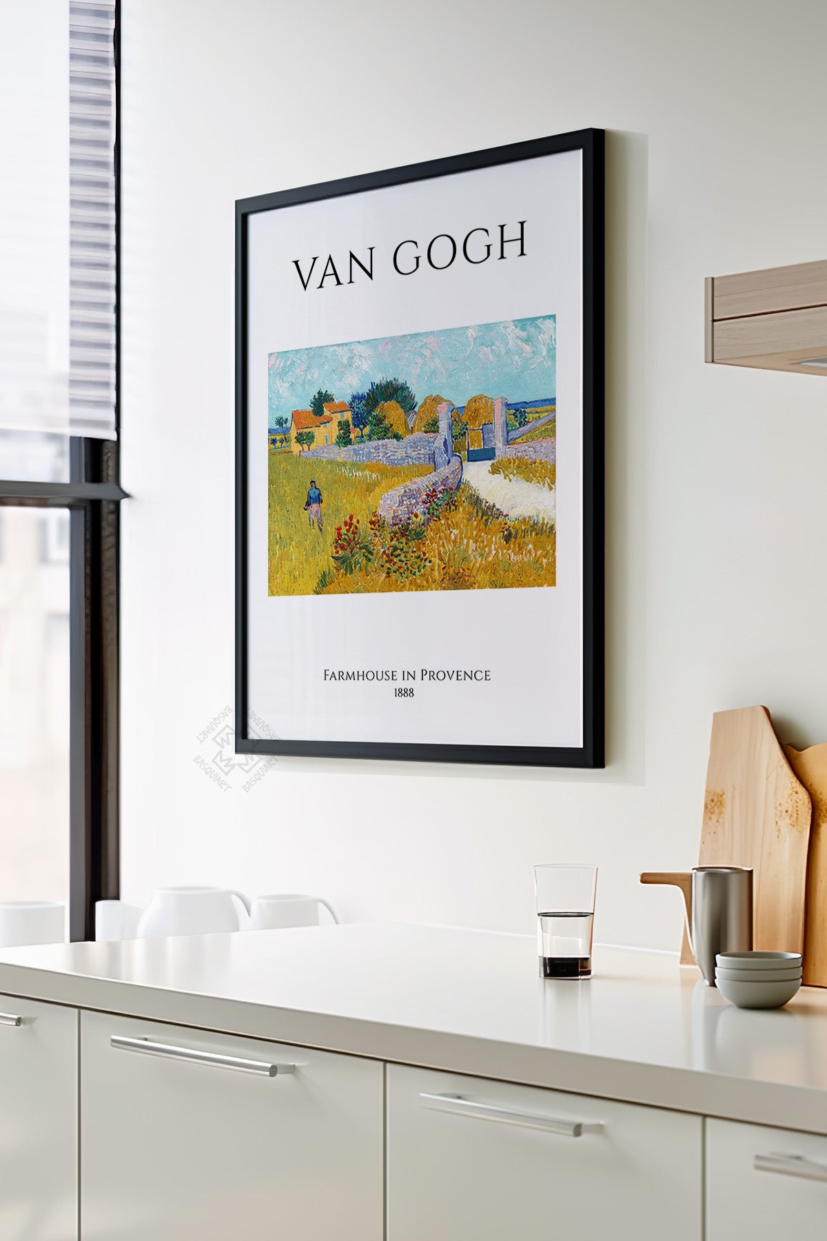Vincent Van Gogh Serisi Siyah Çerçeveli Poster, Tablo Duvar Dekoru No:22