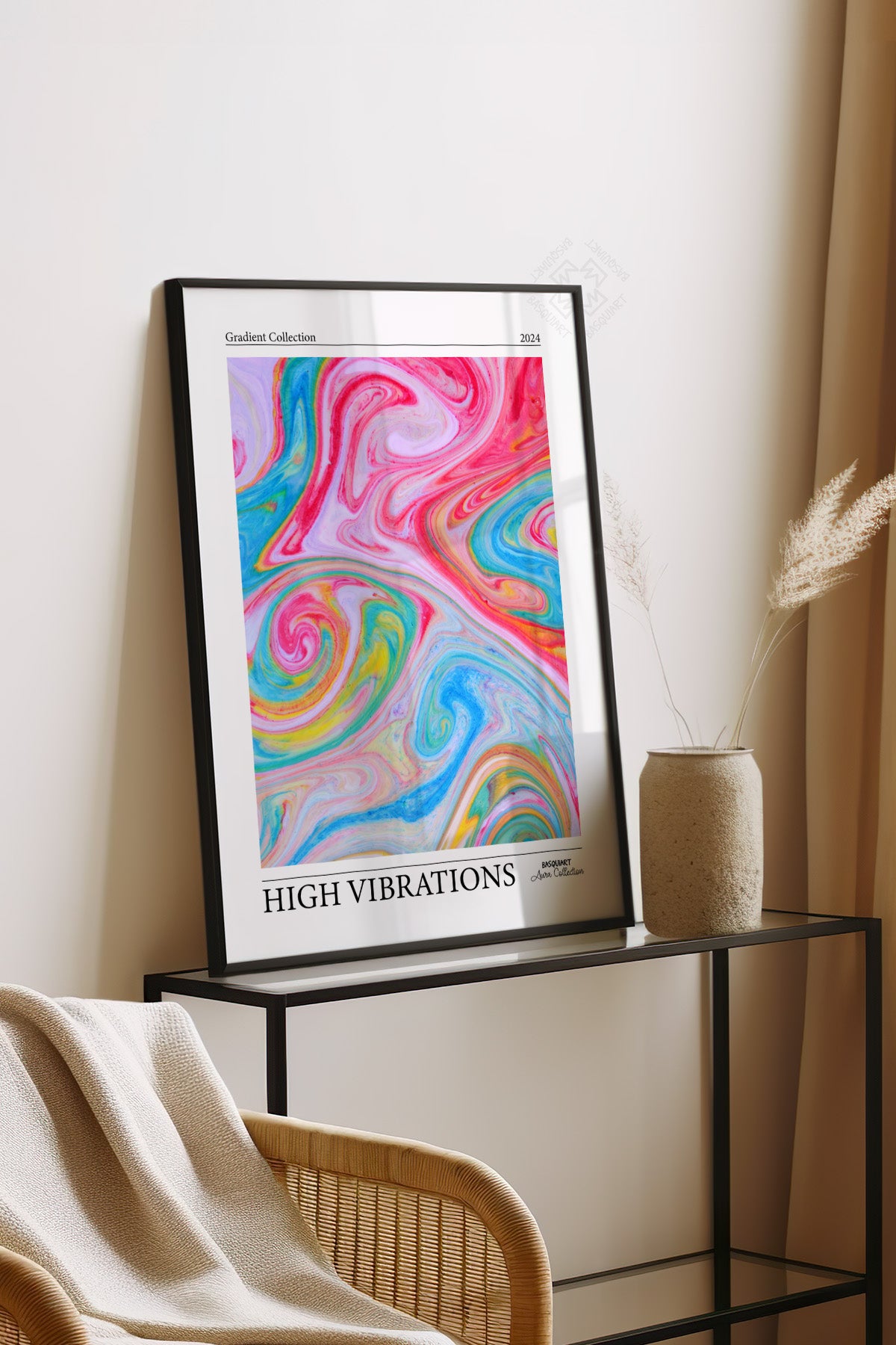 Aura Serisi Siyah Çerçeveli Poster, Tablo No:50
