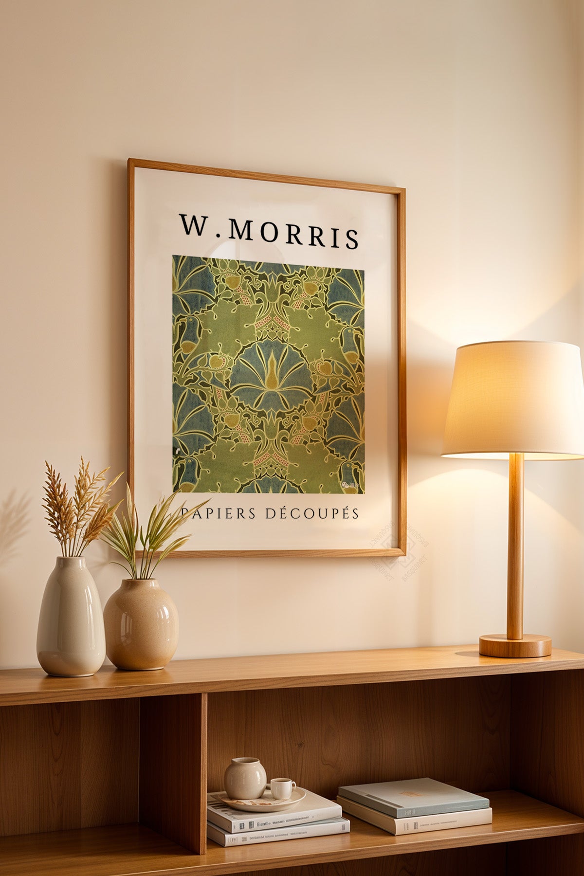 William Morris Serisi Ahşap Çerçeveli Poster, Tablo Duvar Dekoru No:3