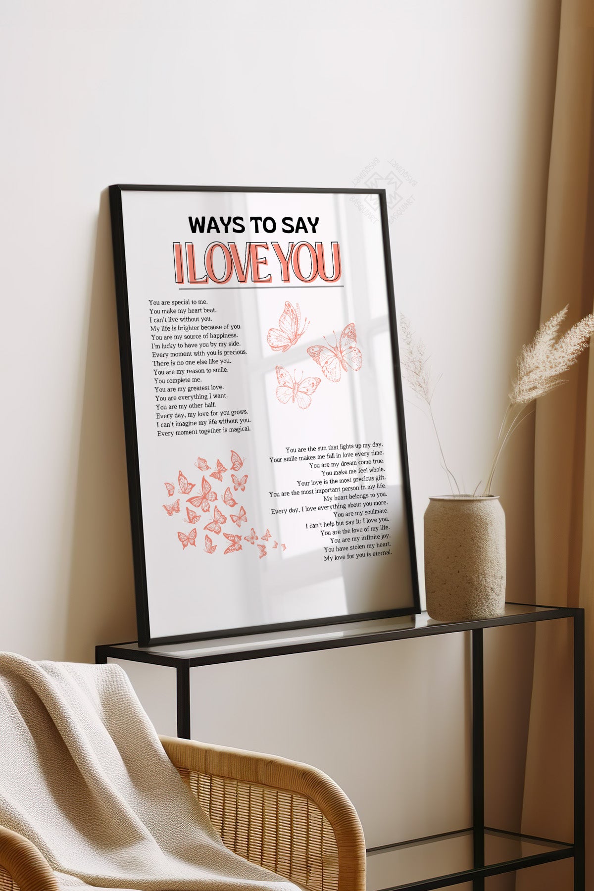 Aura Serisi Siyah Çerçeveli Poster, Tablo No:117