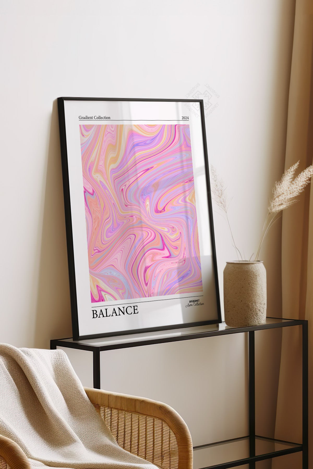 Aura Serisi Siyah Çerçeveli Poster, Tablo No:27