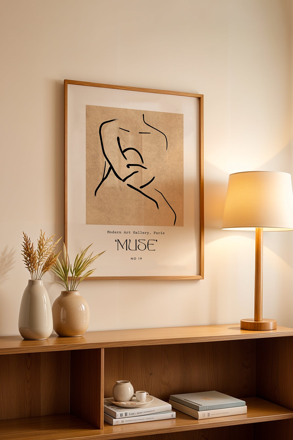 Bohemian Serisi Ahşap Çerçeveli Poster, Tablo No:83