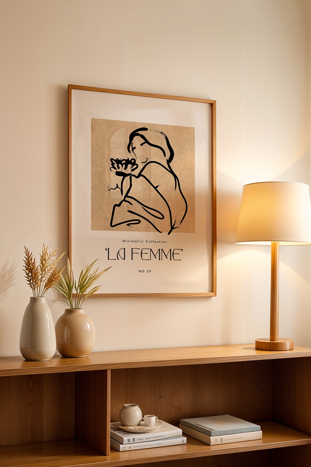 Bohemian Serisi Ahşap Çerçeveli Poster, Tablo No:81