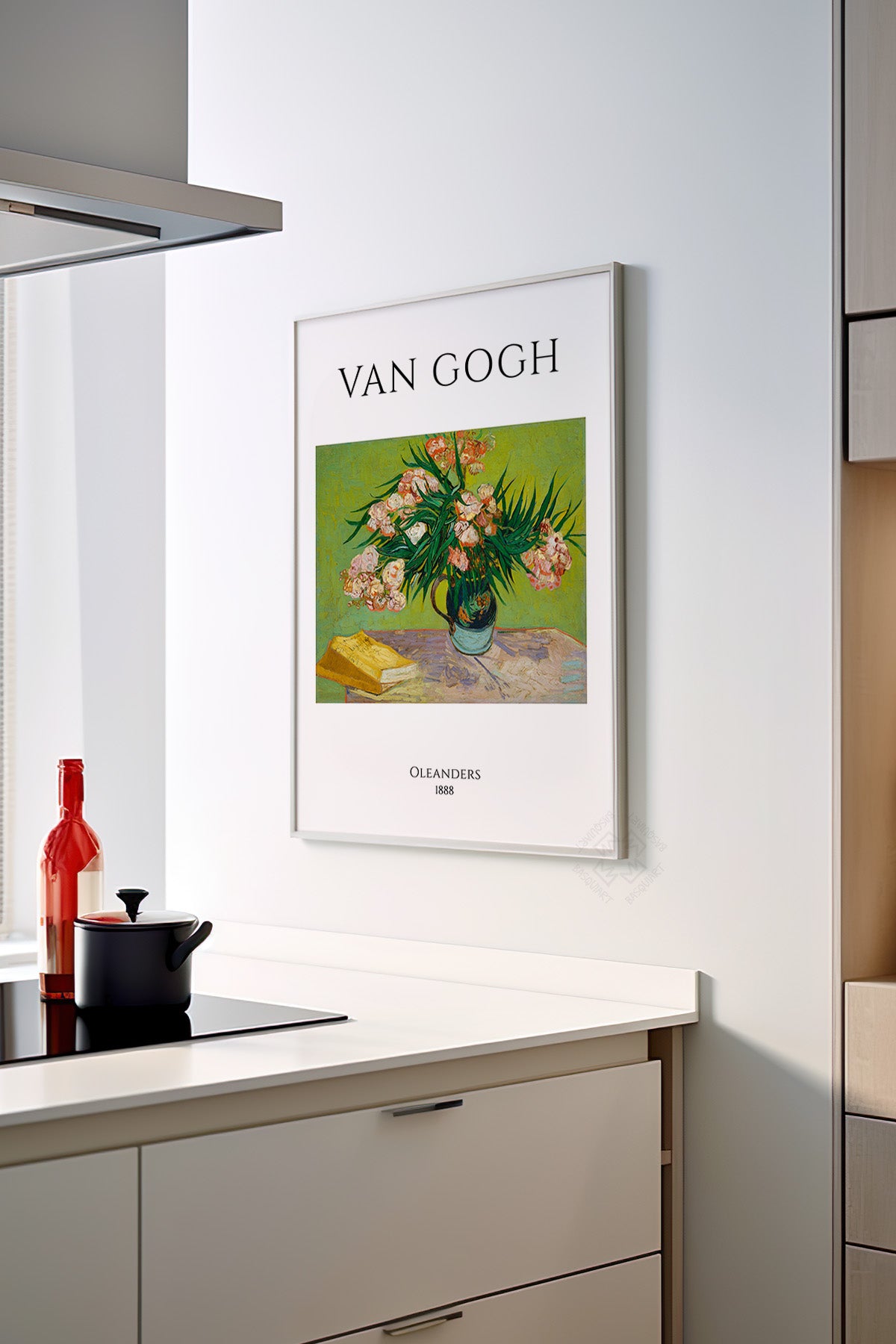 Vincent Van Gogh Serisi Beyaz Çerçeveli Poster, Tablo Duvar Dekoru No:9