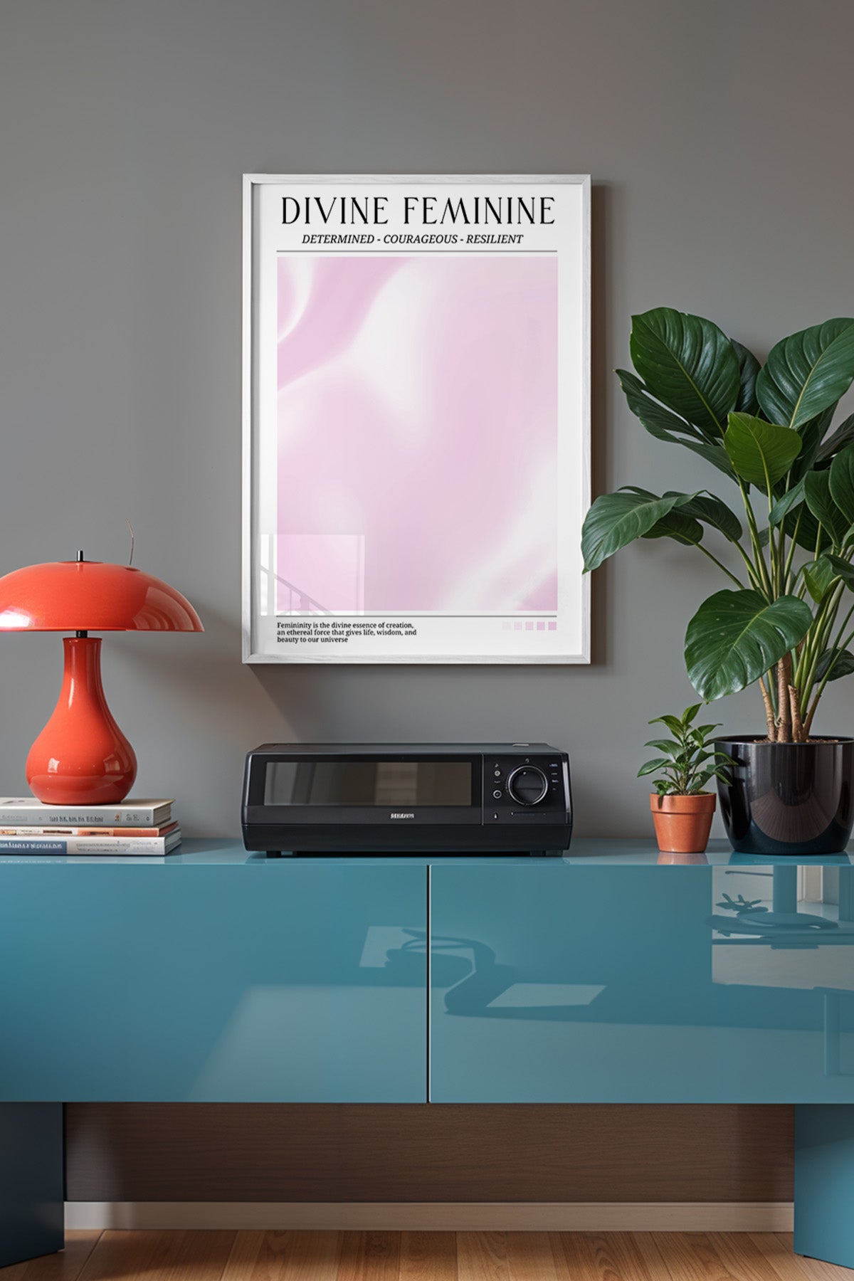 Aura Serisi Beyaz Çerçeveli Poster, Tablo No:131