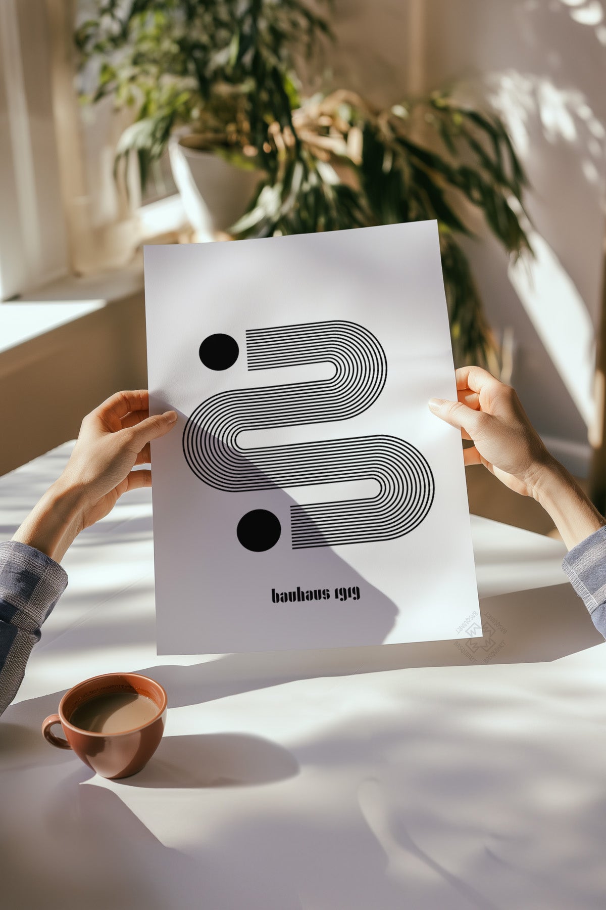 Bauhaus Minimal 4'lü Poster Seti, Duvar Dekoru No:30