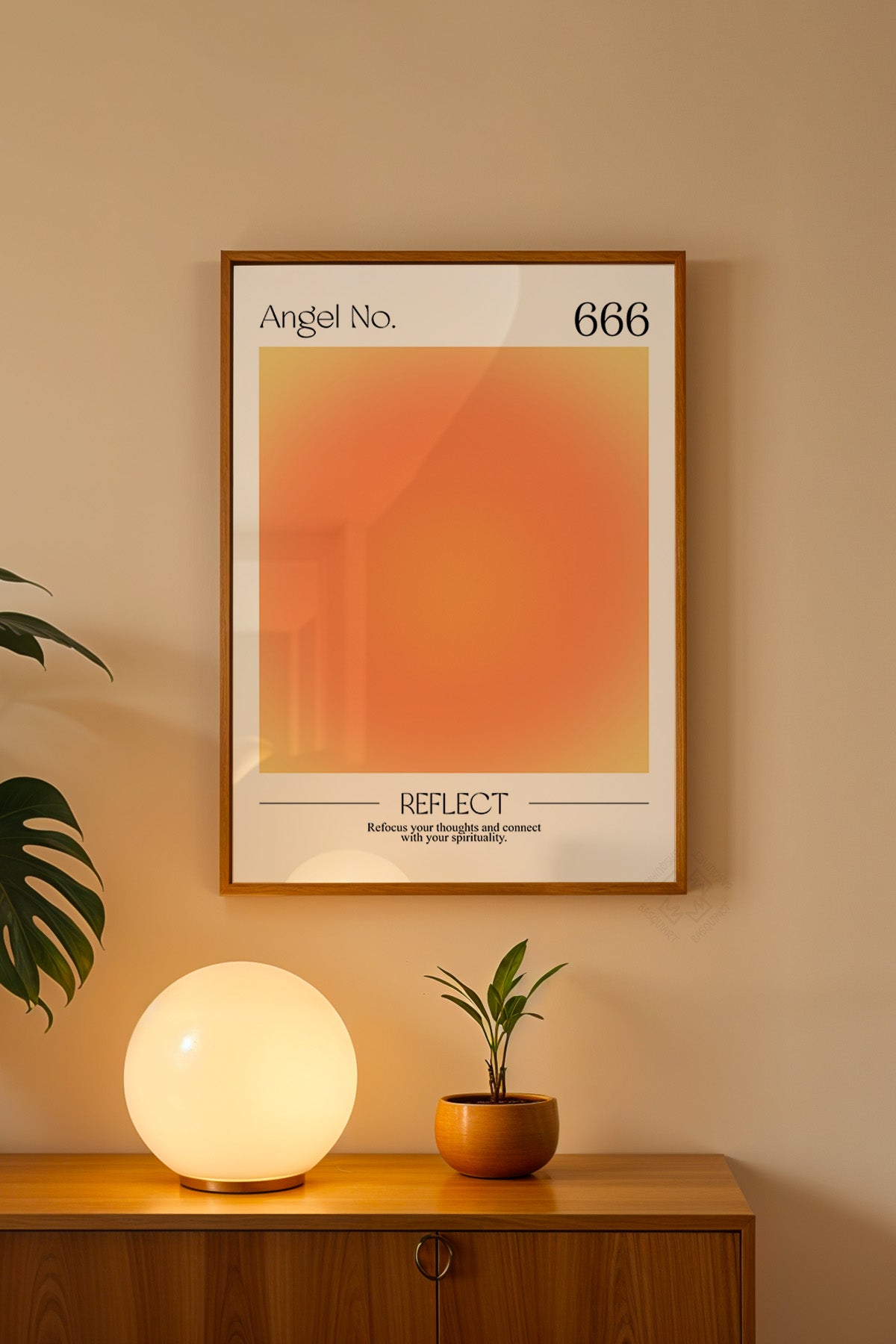 Aura Serisi Ahşap Çerçeveli Poster, Tablo No:10