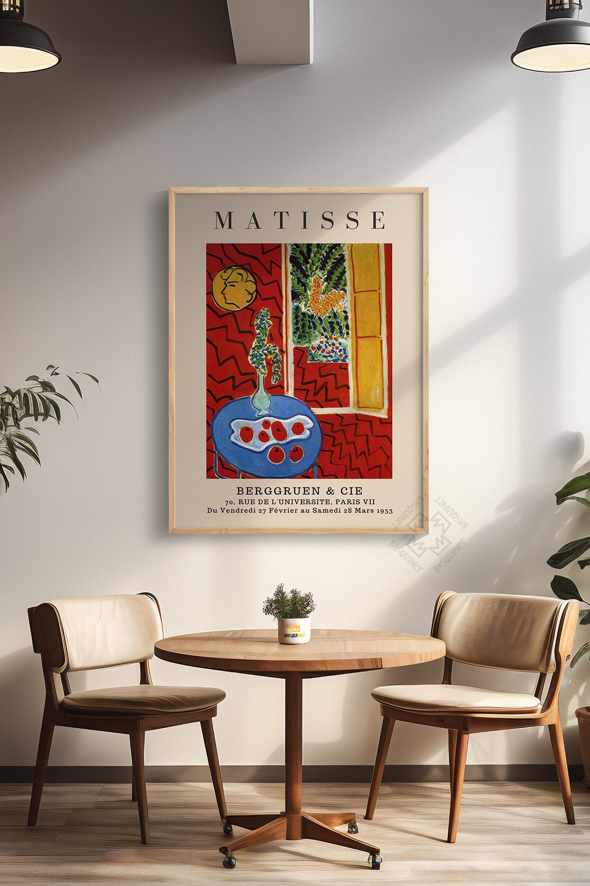 Henri Matisse Serisi Ahşap Çerçeveli Poster, Tablo Duvar Dekoru No:10