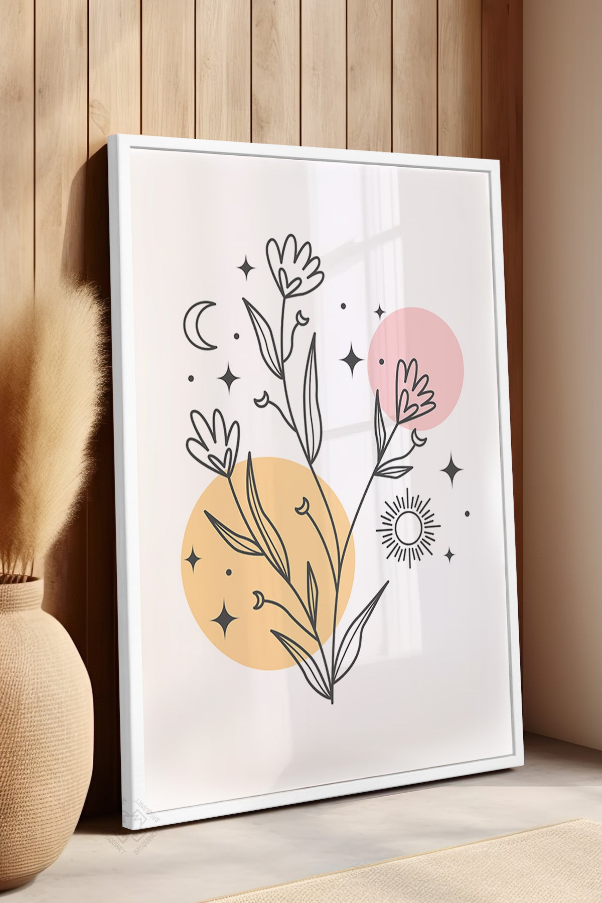 Çocuk Odası, Bebek Odası Beyaz Çerçeveli Poster, Tablo No:90