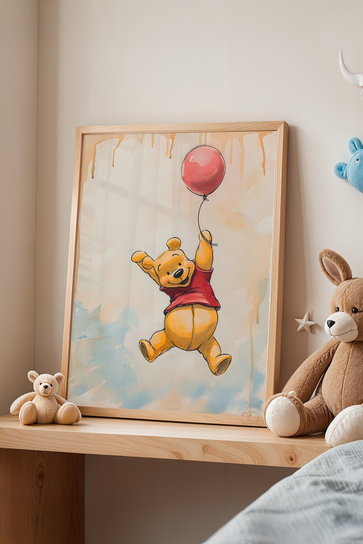 Çocuk Odası, Bebek Odası Ahşap Çerçeveli Poster, Tablo No:69
