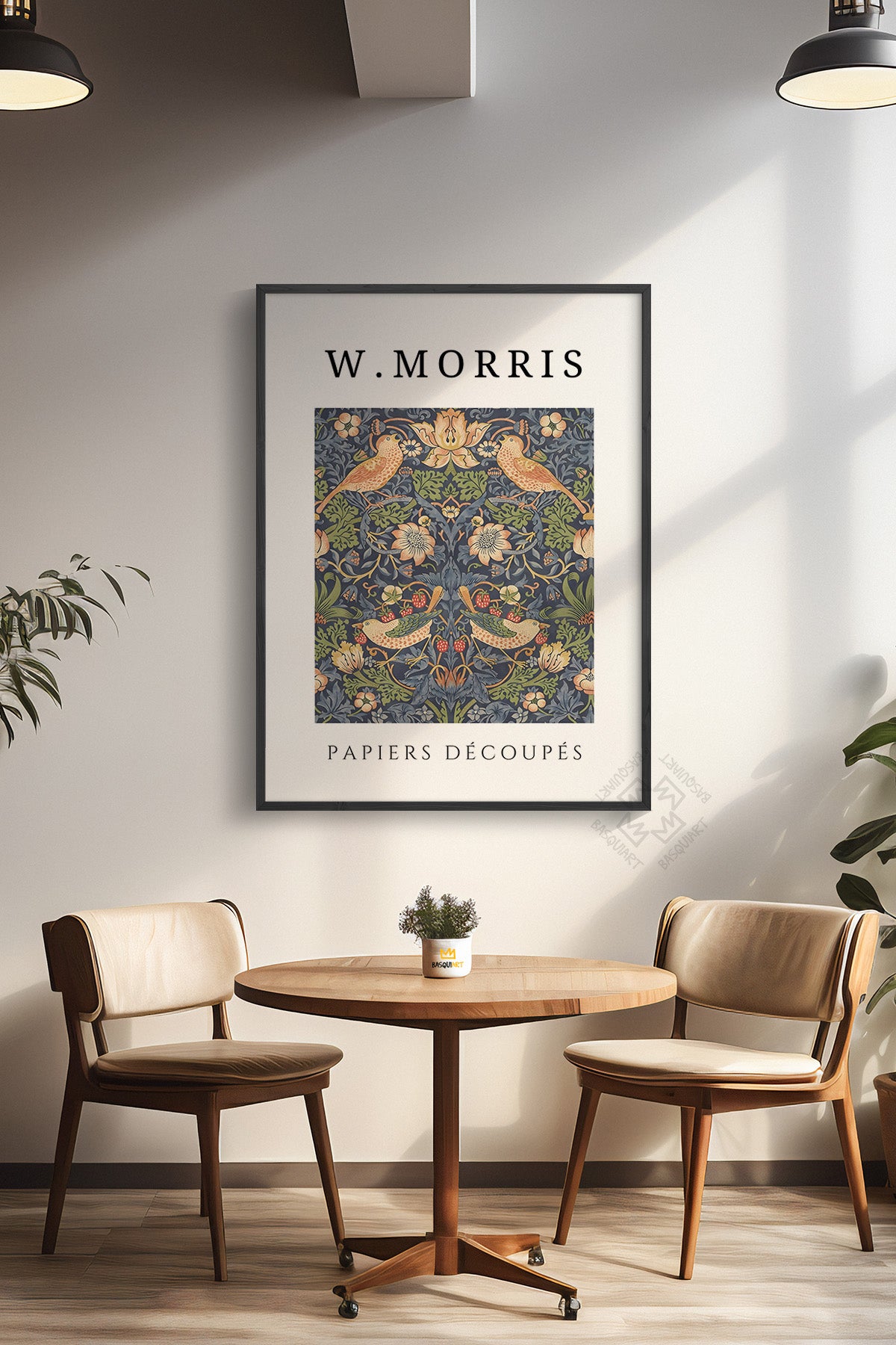William Morris Serisi Siyah Çerçeveli Poster, Tablo Duvar Dekoru No:2