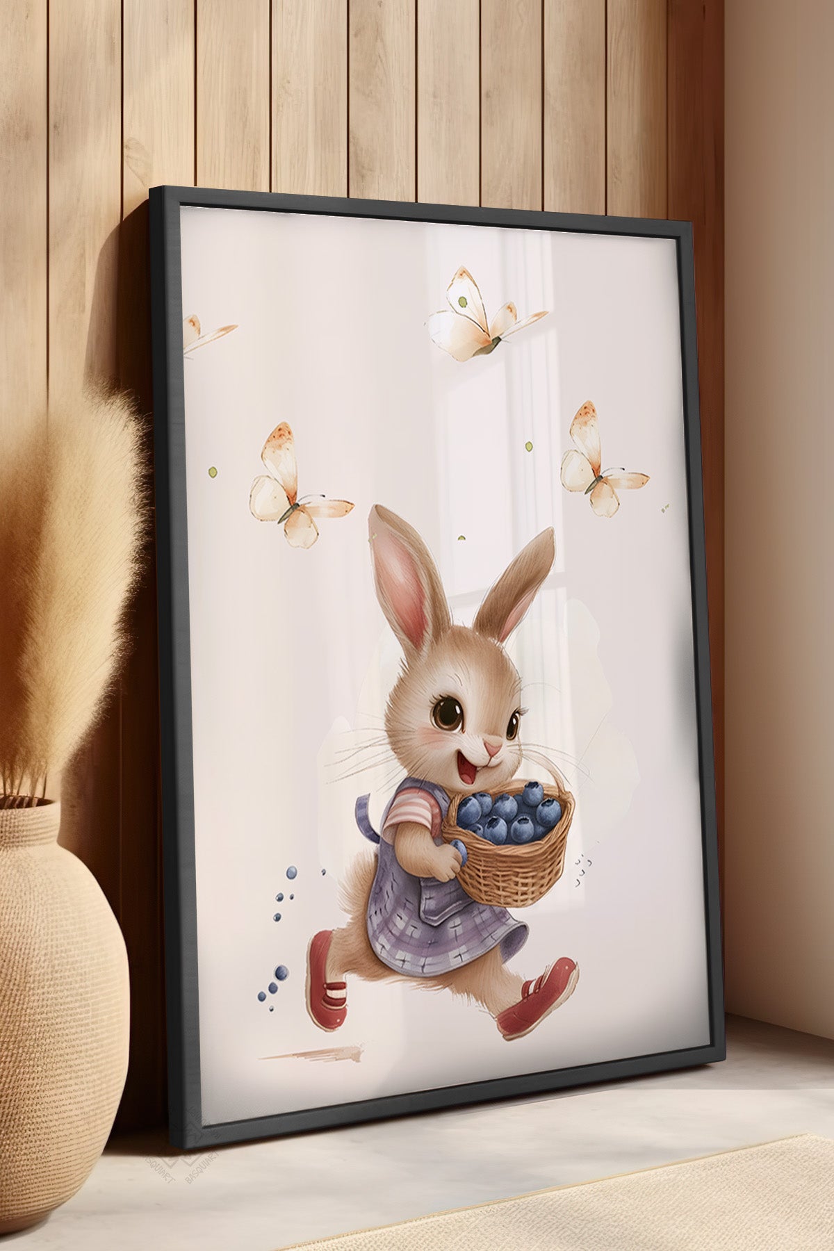 Çocuk Odası, Bebek Odası Siyah Çerçeveli Poster, Tablo No:56