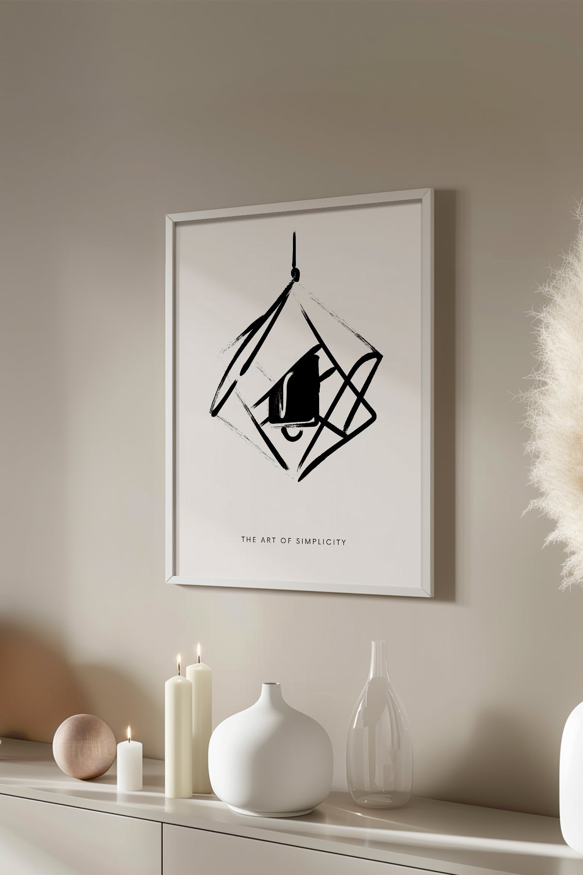 Bohemian Serisi Beyaz Çerçeveli Poster, Tablo No:76
