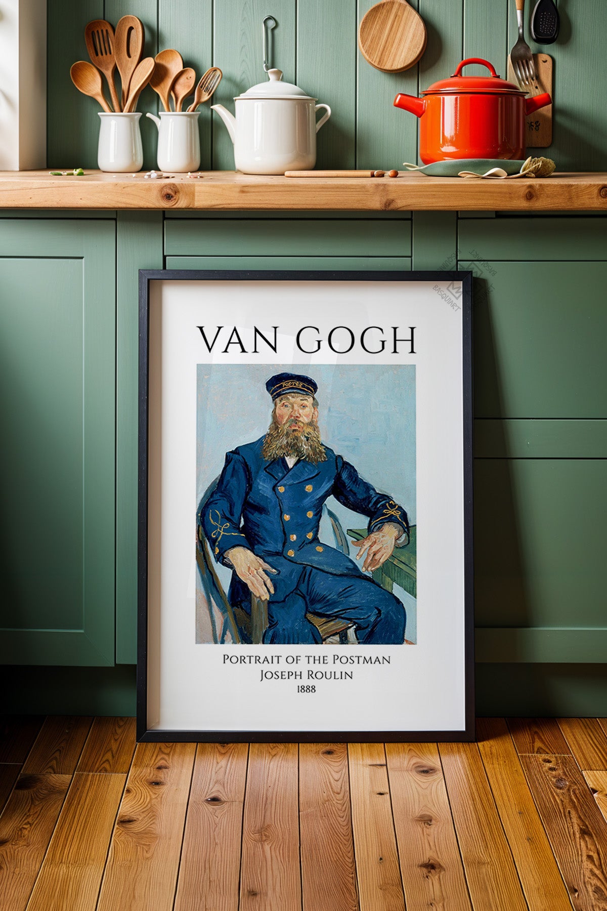 Vincent Van Gogh Serisi Siyah Çerçeveli Poster, Tablo Duvar Dekoru No:25