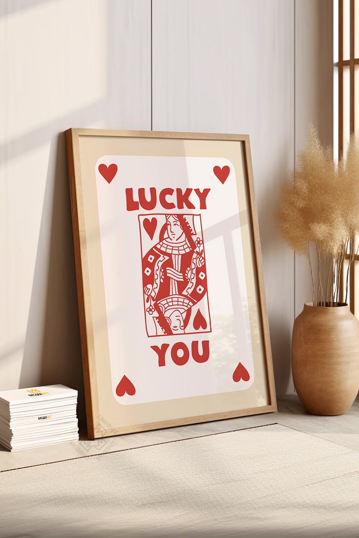 Lucky You Serisi Ahşap Çerçeveli Poster, Tablo Duvar Dekoru No:61