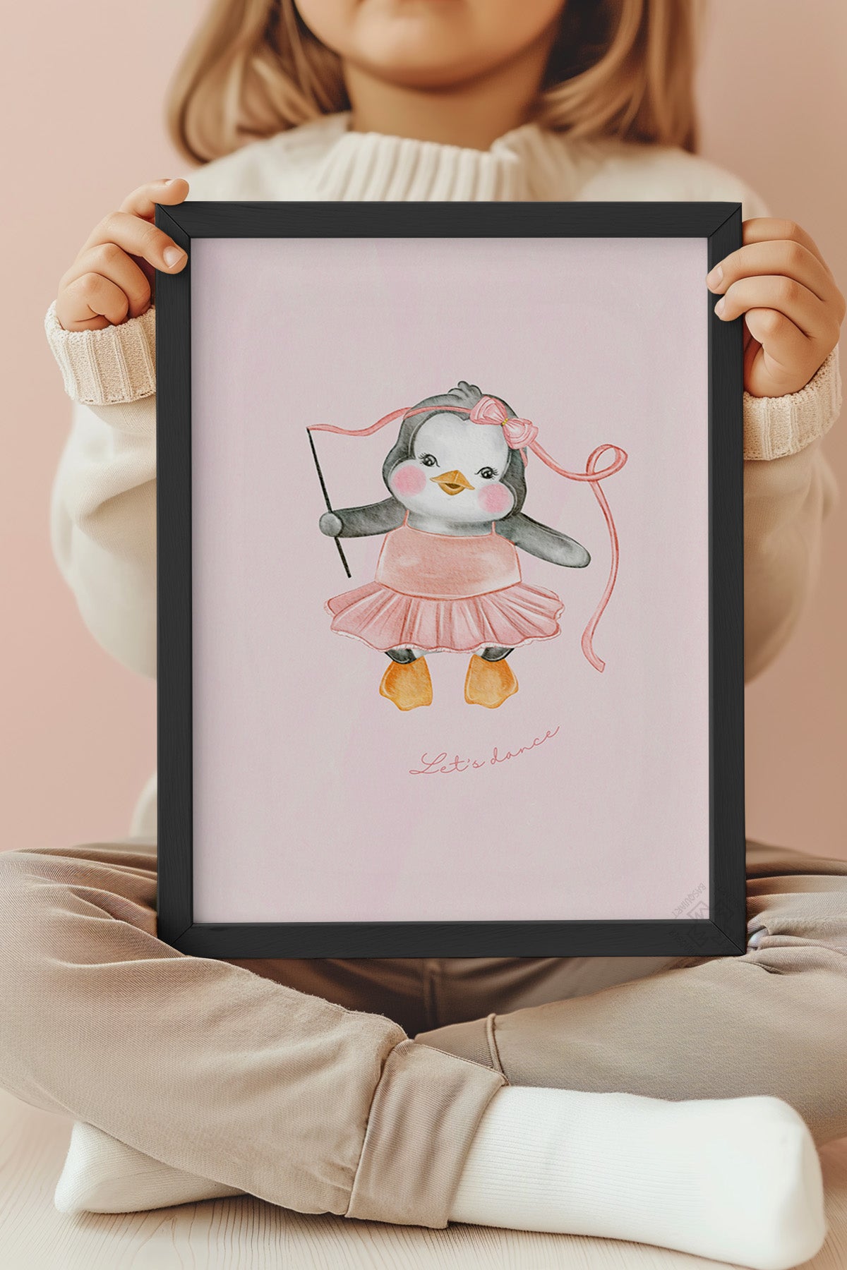 Çocuk Odası, Bebek Odası Siyah Çerçeveli Poster, Tablo No:37