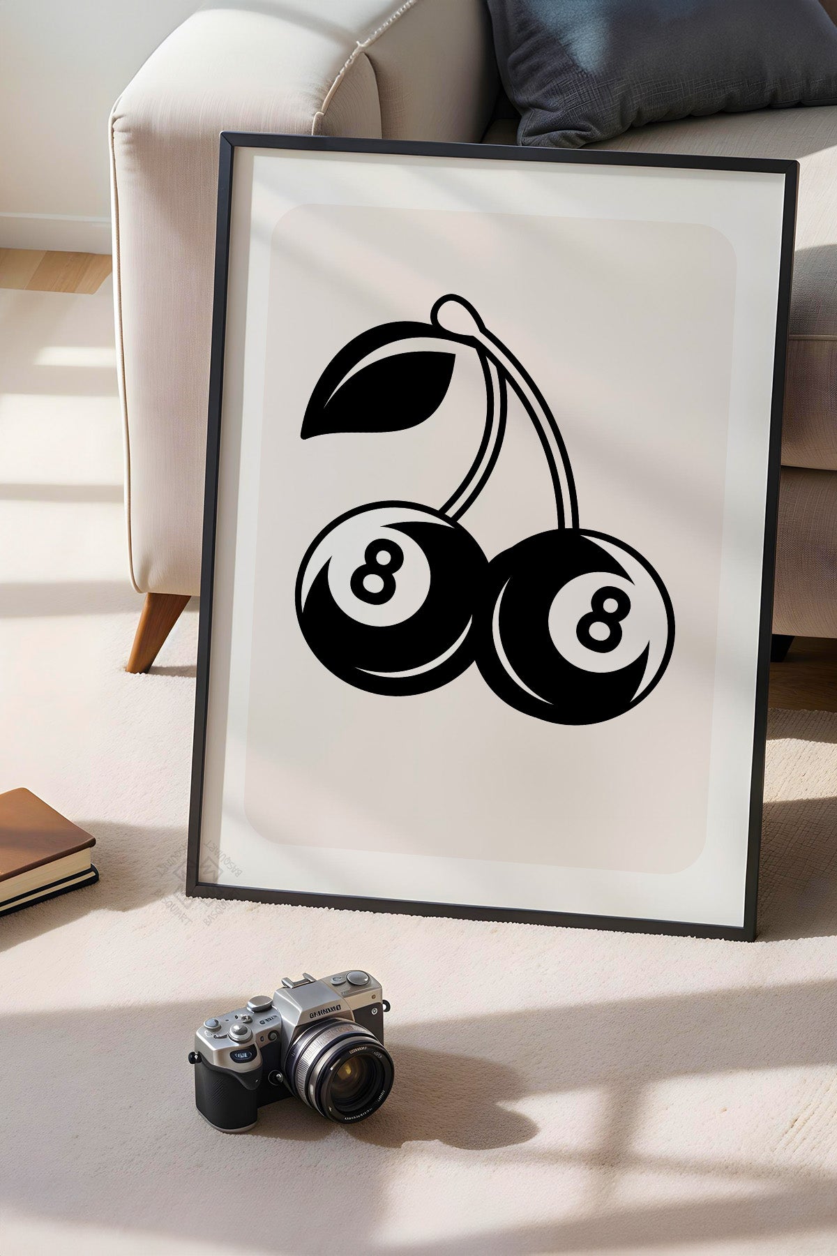 Lucky You Serisi Siyah Çerçeveli Poster, Tablo Duvar Dekoru No:114