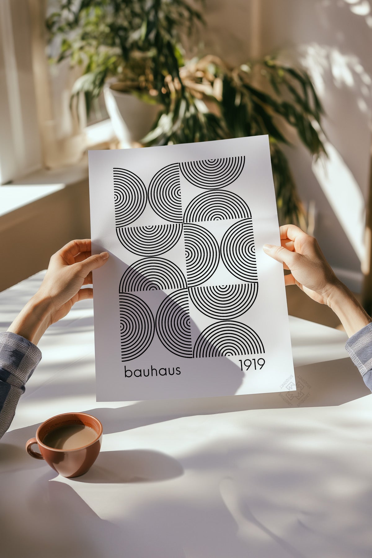 Minimal Bauhaus 6'lı Poster Seti, Duvar Dekoru No:12