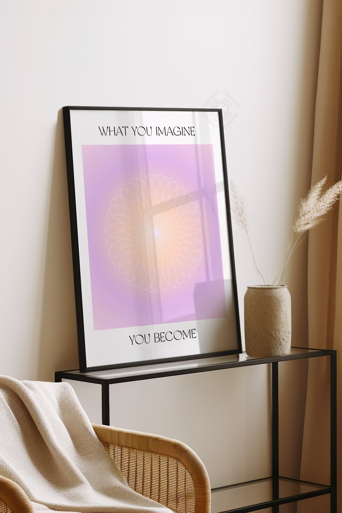 Aura Serisi Siyah Çerçeveli Poster, Tablo No:14