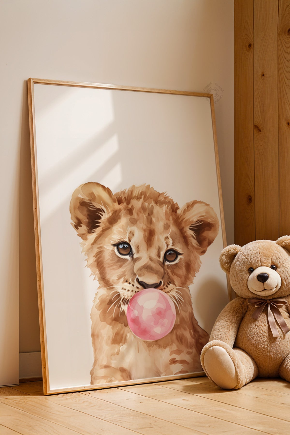Çocuk Odası, Bebek Odası Ahşap Çerçeveli Poster, Tablo No:99
