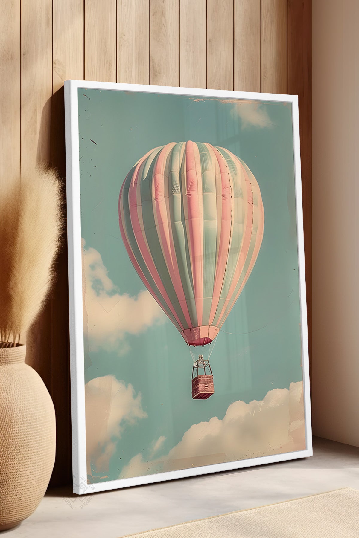 Çocuk Odası, Bebek Odası Beyaz Çerçeveli Poster, Tablo No:88