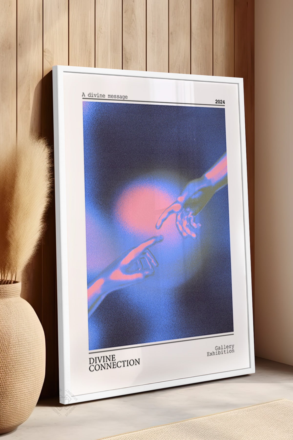 Aura Serisi Beyaz Çerçeveli Poster, Tablo No:64