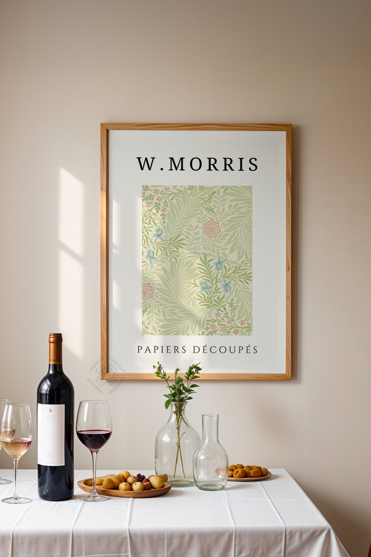 William Morris Serisi Ahşap Çerçeveli Poster, Tablo Duvar Dekoru No:23