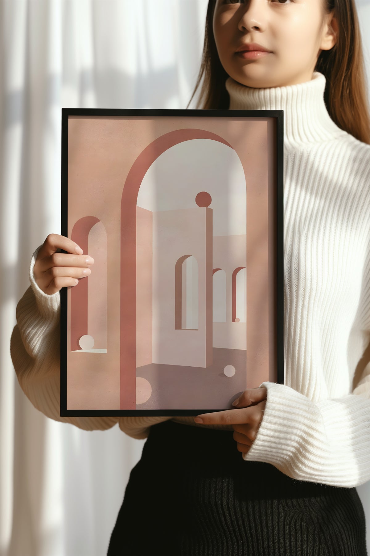 Bohemian Serisi Siyah Çerçeveli Poster, Tablo No:30