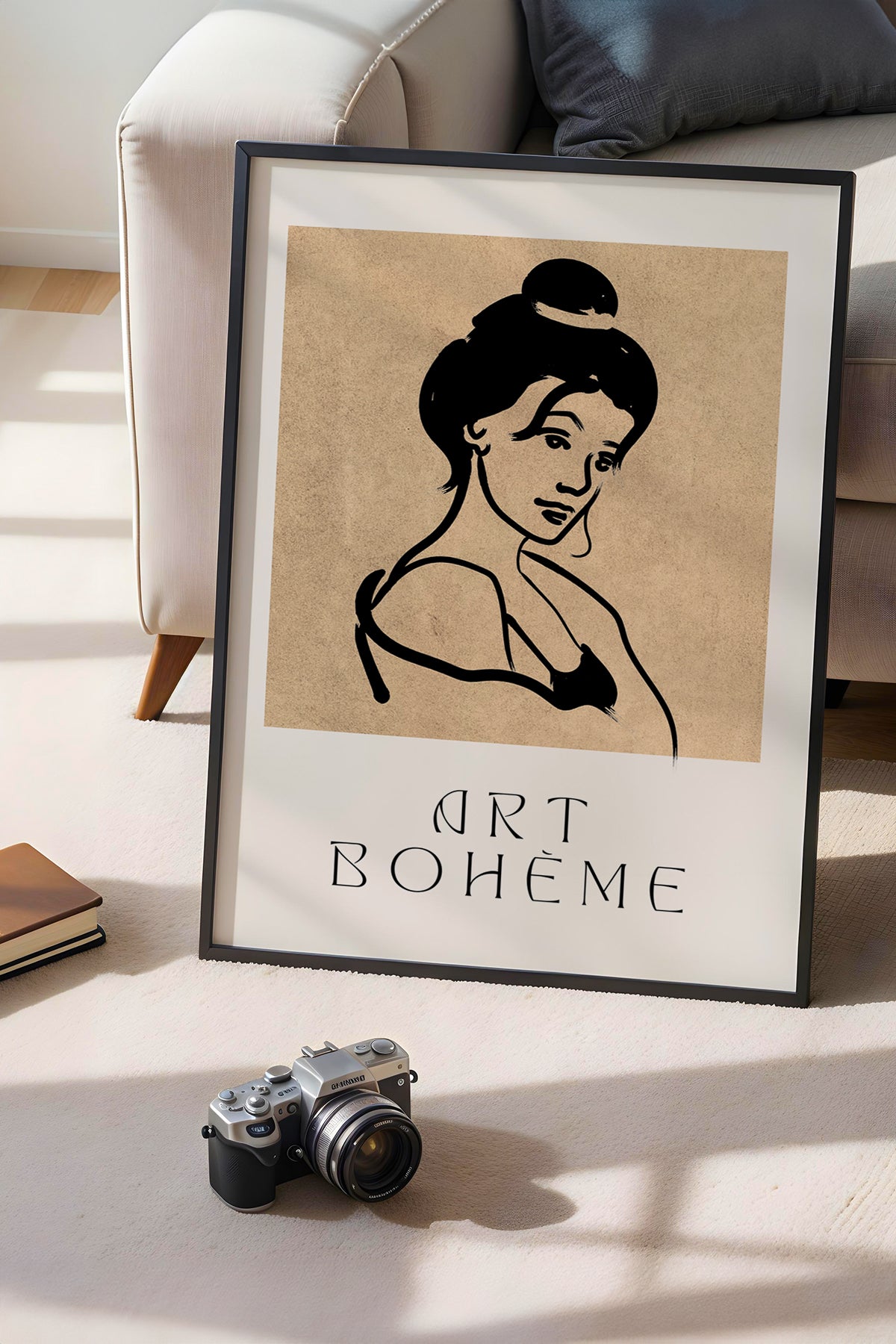 Bohemian Serisi Siyah Çerçeveli Poster, Tablo No:94