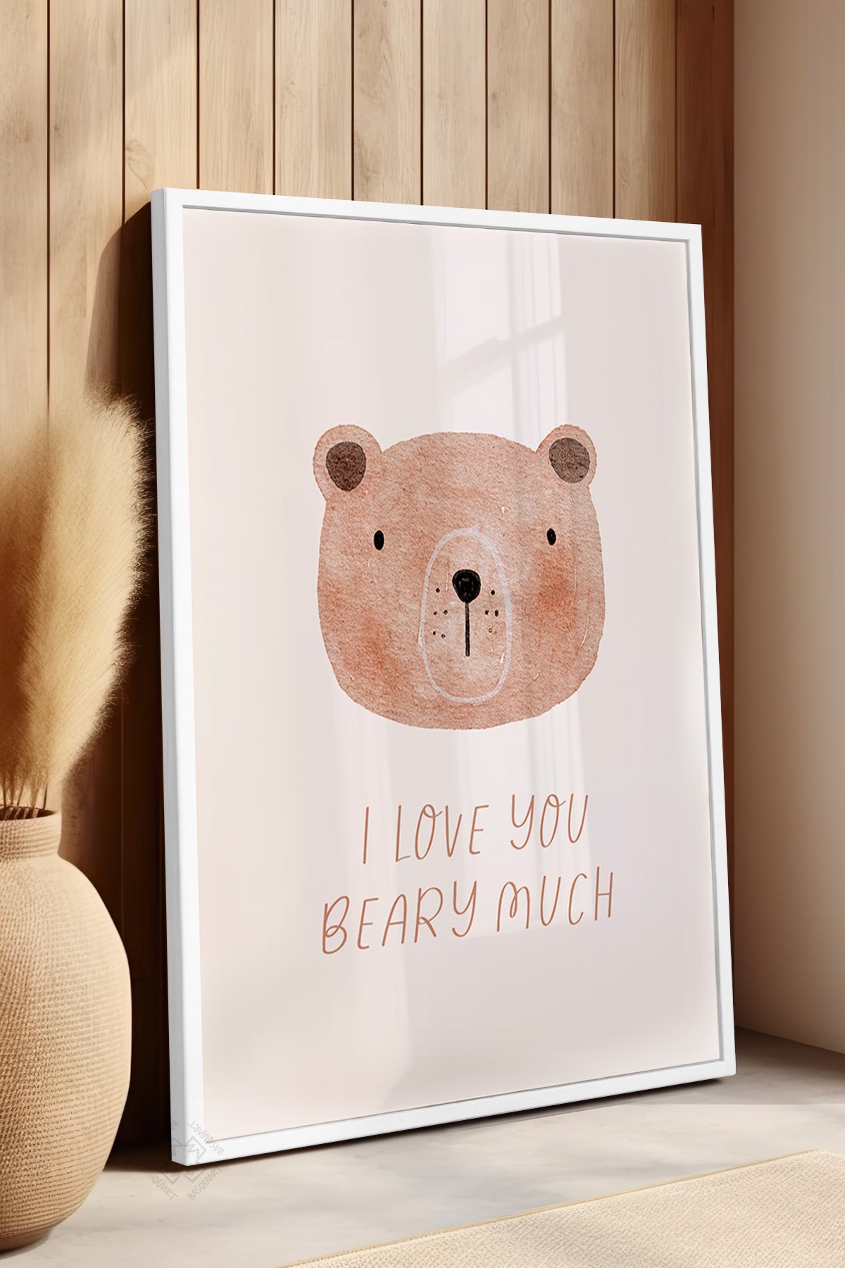 Çocuk Odası, Bebek Odası Beyaz Çerçeveli Poster, Tablo No:32