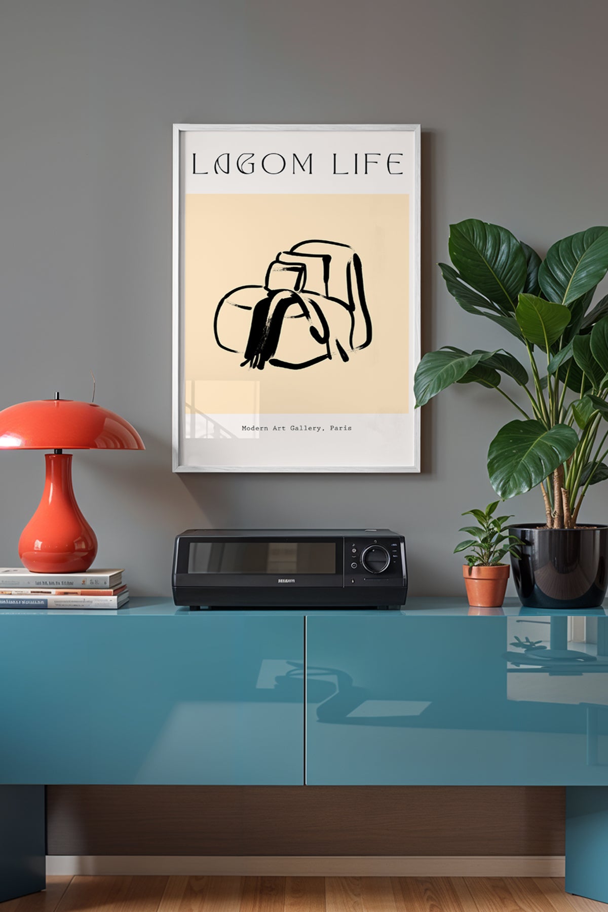 Bohemian Serisi Beyaz Çerçeveli Poster, Tablo No:74