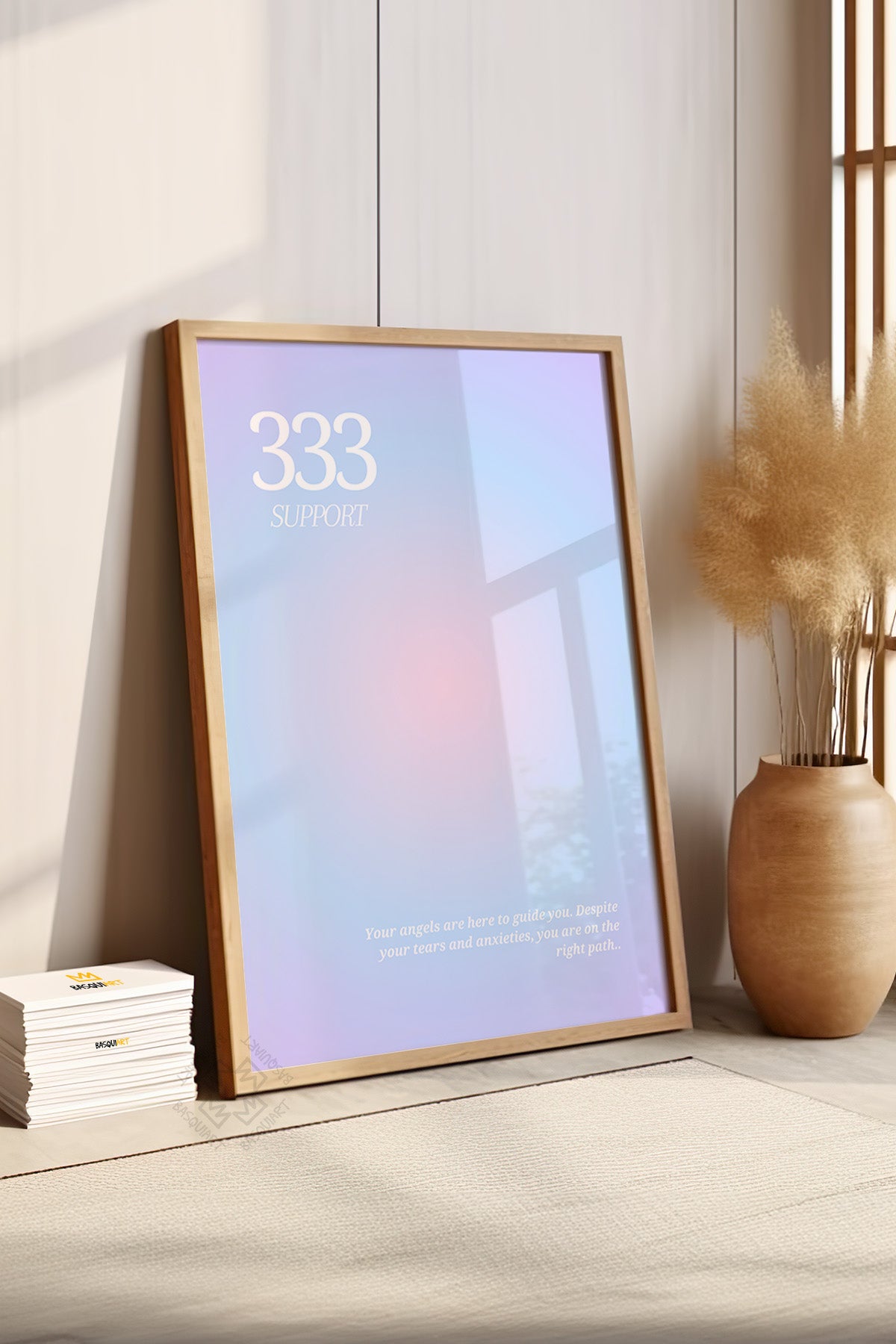 Aura Serisi Ahşap Çerçeveli Poster, Tablo No:165