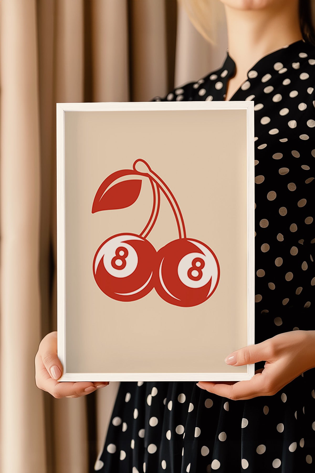 Lucky You Serisi Beyaz Çerçeveli Poster, Tablo Duvar Dekoru No:69