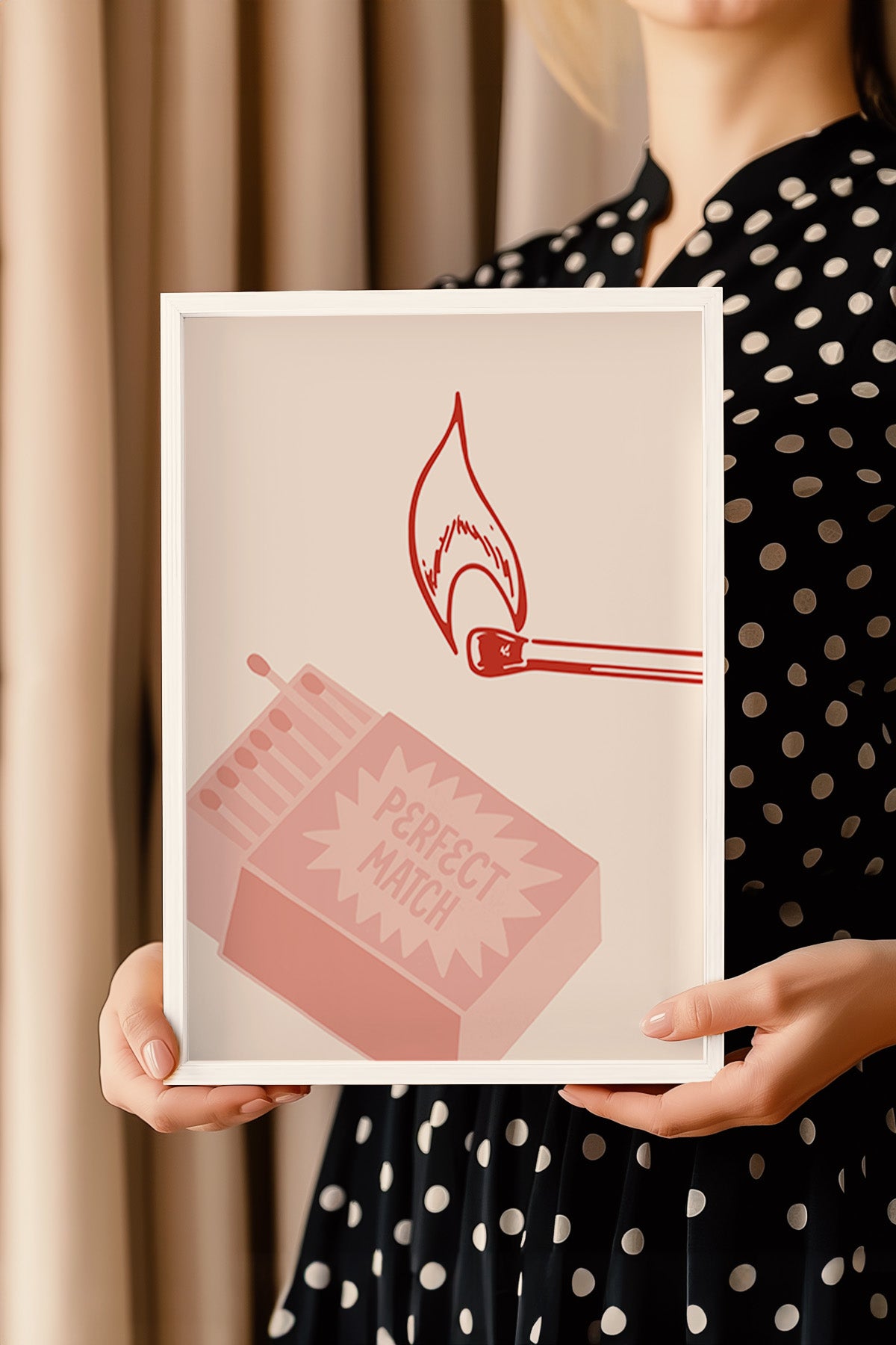Lucky You Serisi Beyaz Çerçeveli Poster, Tablo Duvar Dekoru No:63