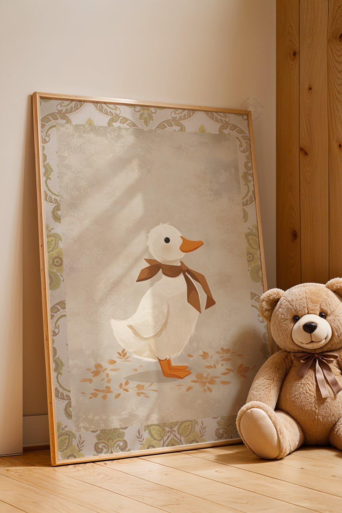 Çocuk Odası, Bebek Odası Ahşap Çerçeveli Poster, Tablo No:62