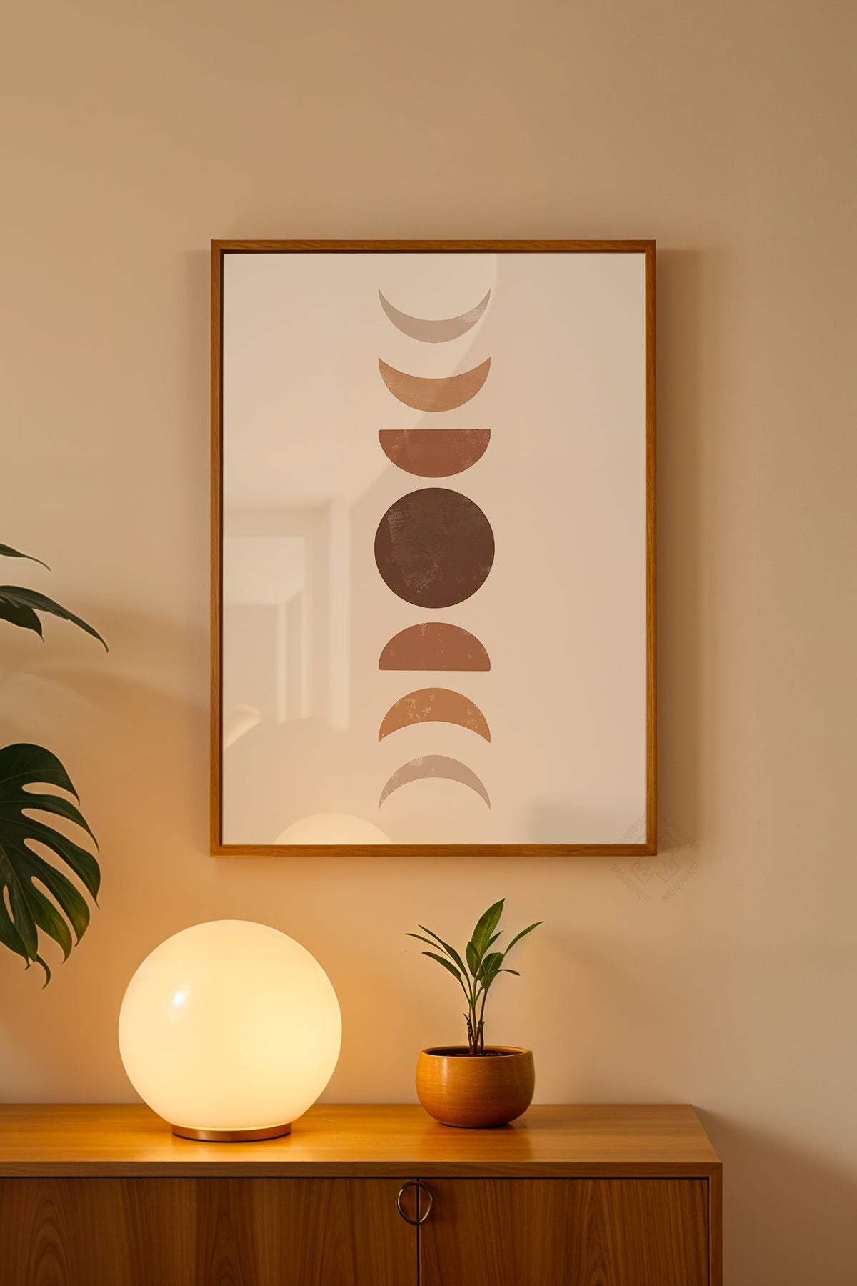 Bohemian Serisi Ahşap Çerçeveli Poster, Tablo No:29